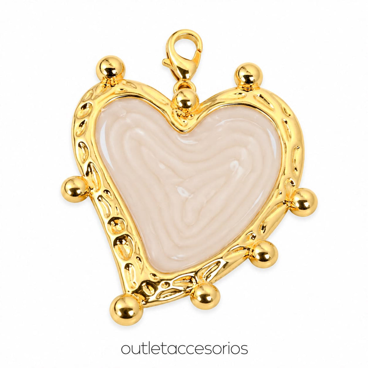 Dije corazon barroco