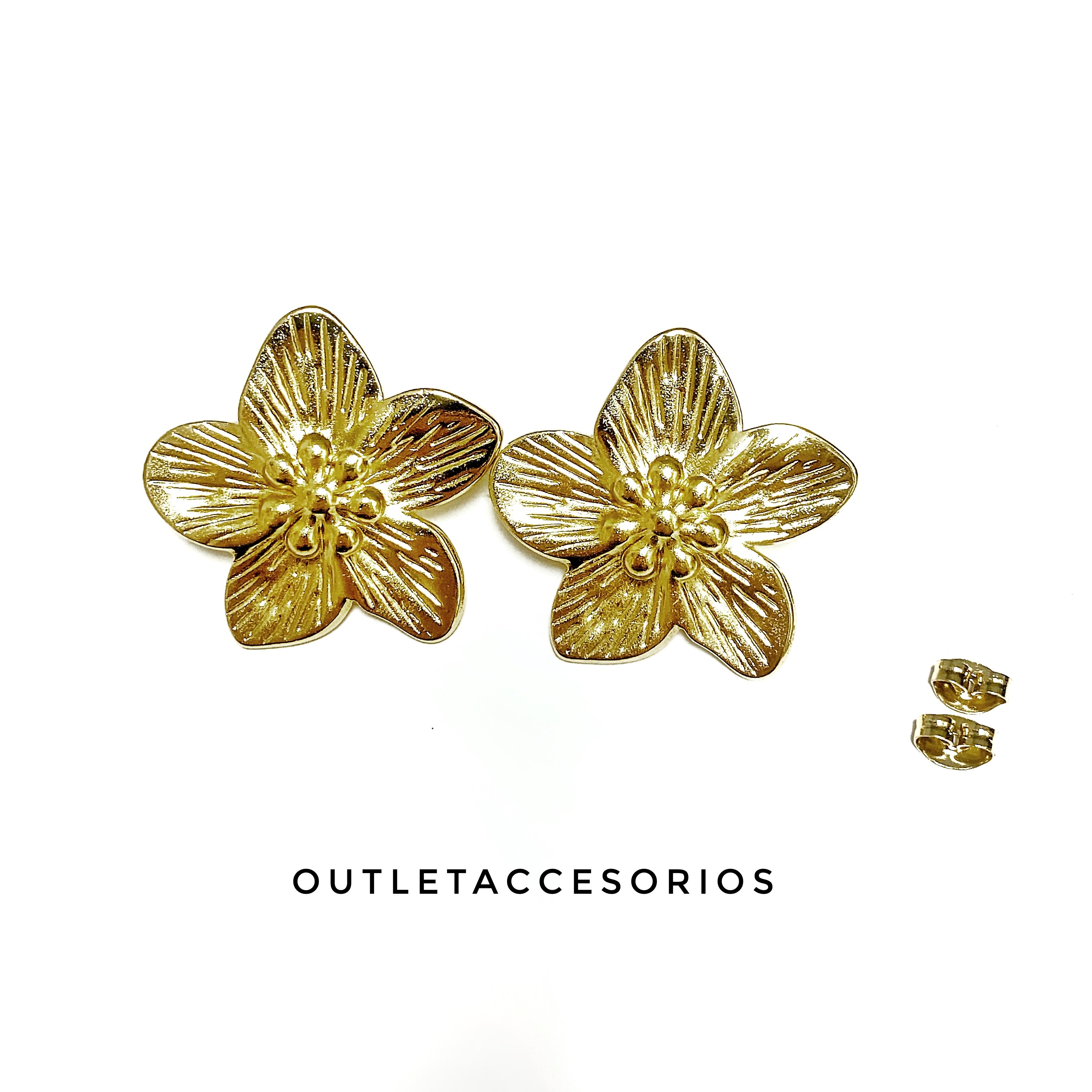 Aros Flor petunias dorados