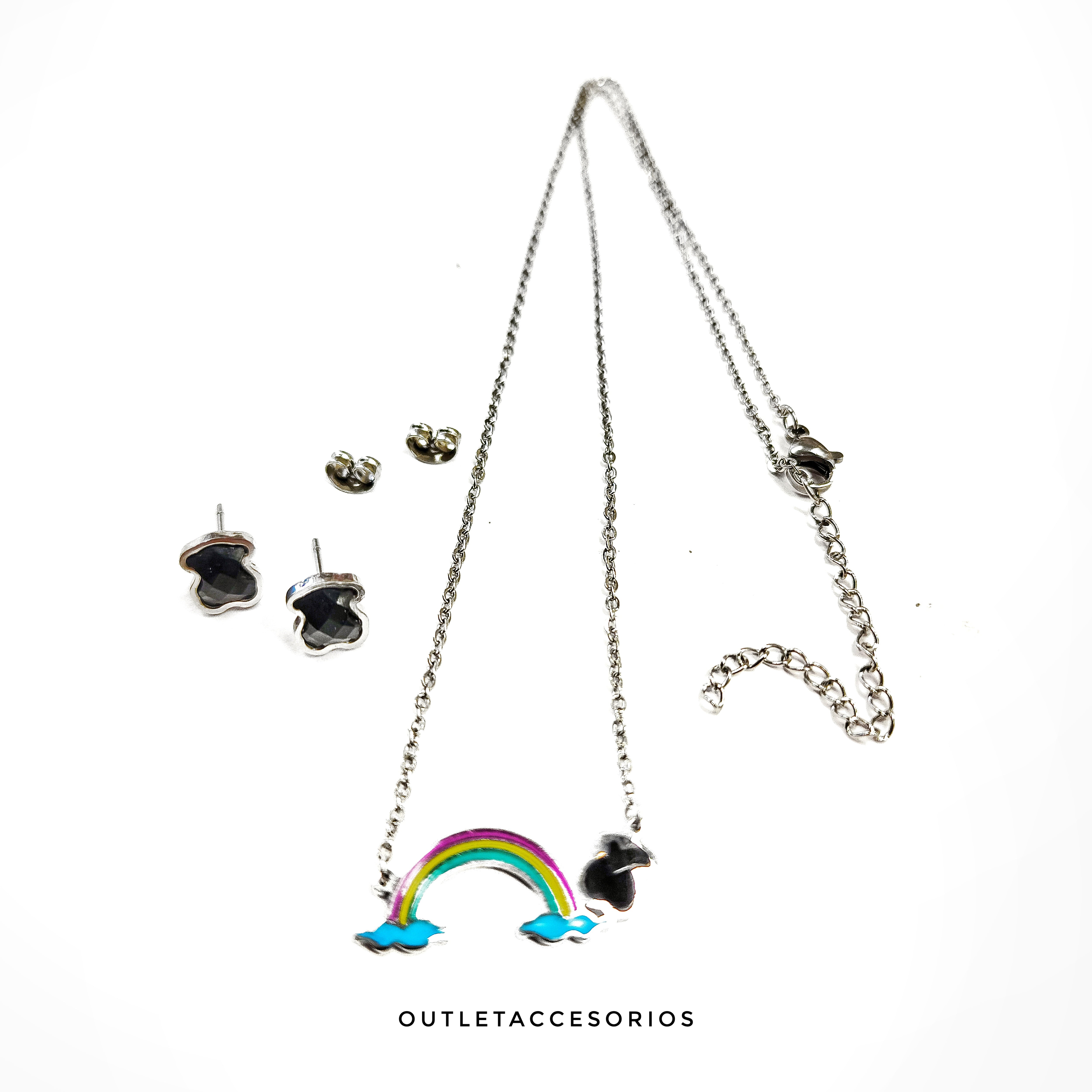 Collar Arcoiris + aros tous