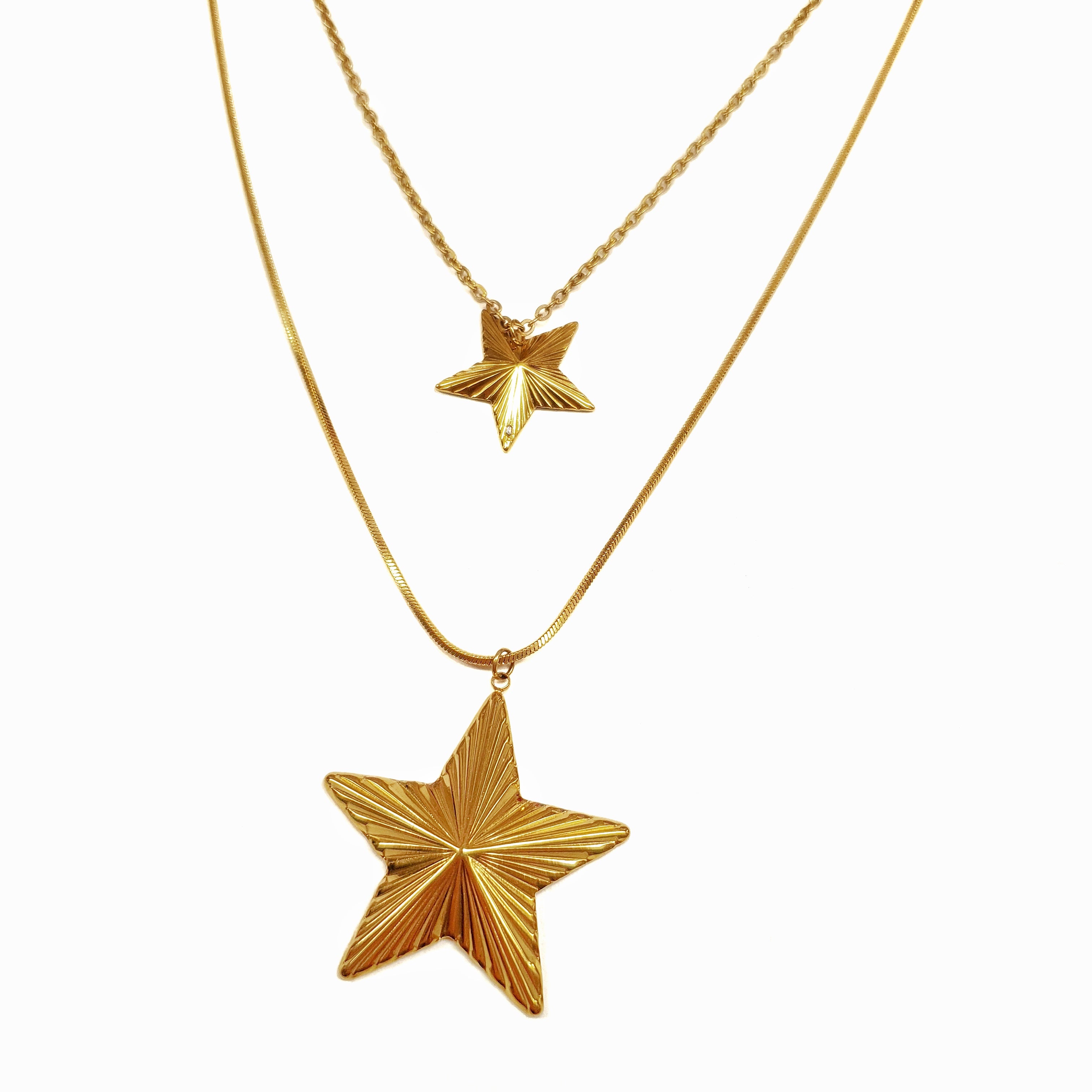Collar doble estrella