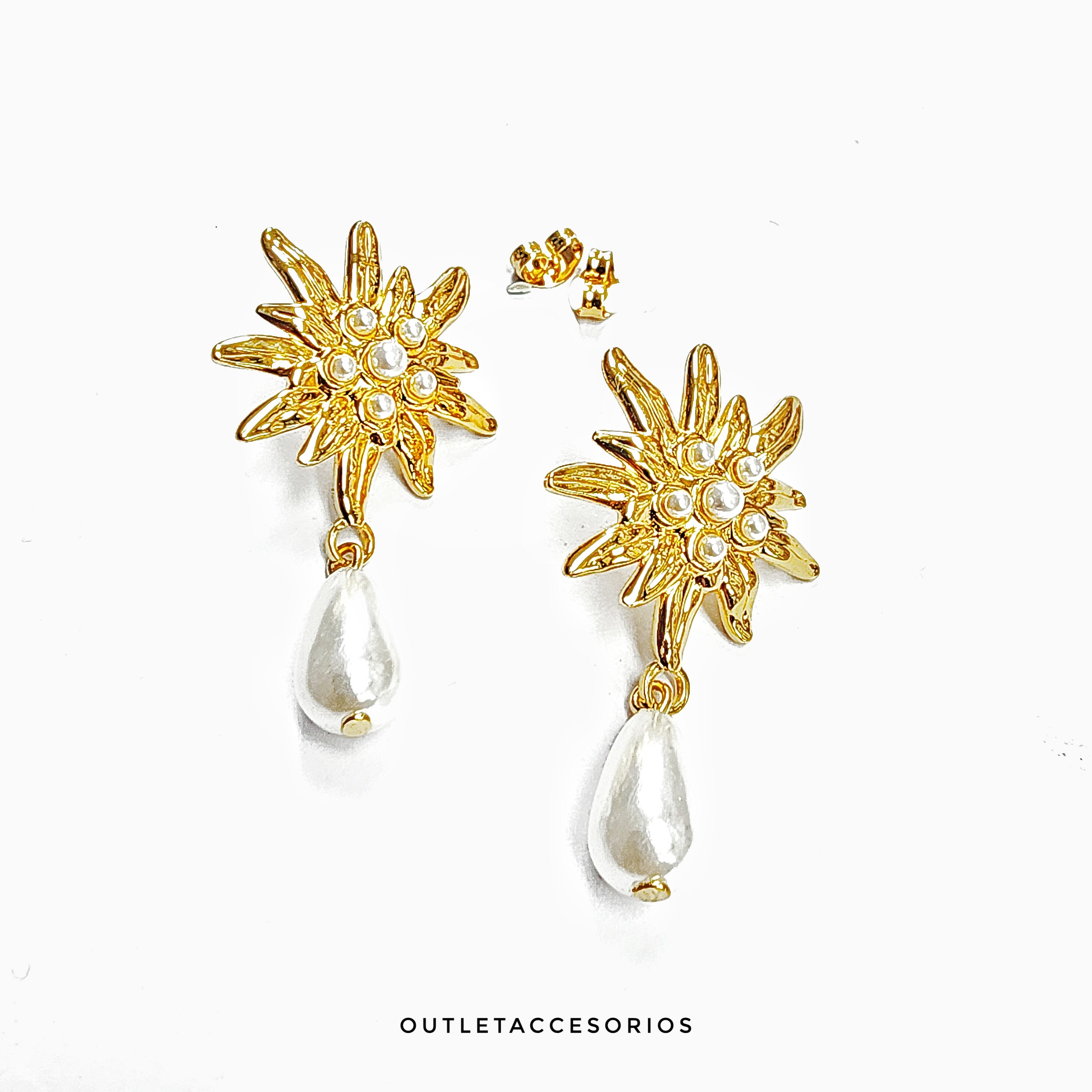Aros Flor de la Perla