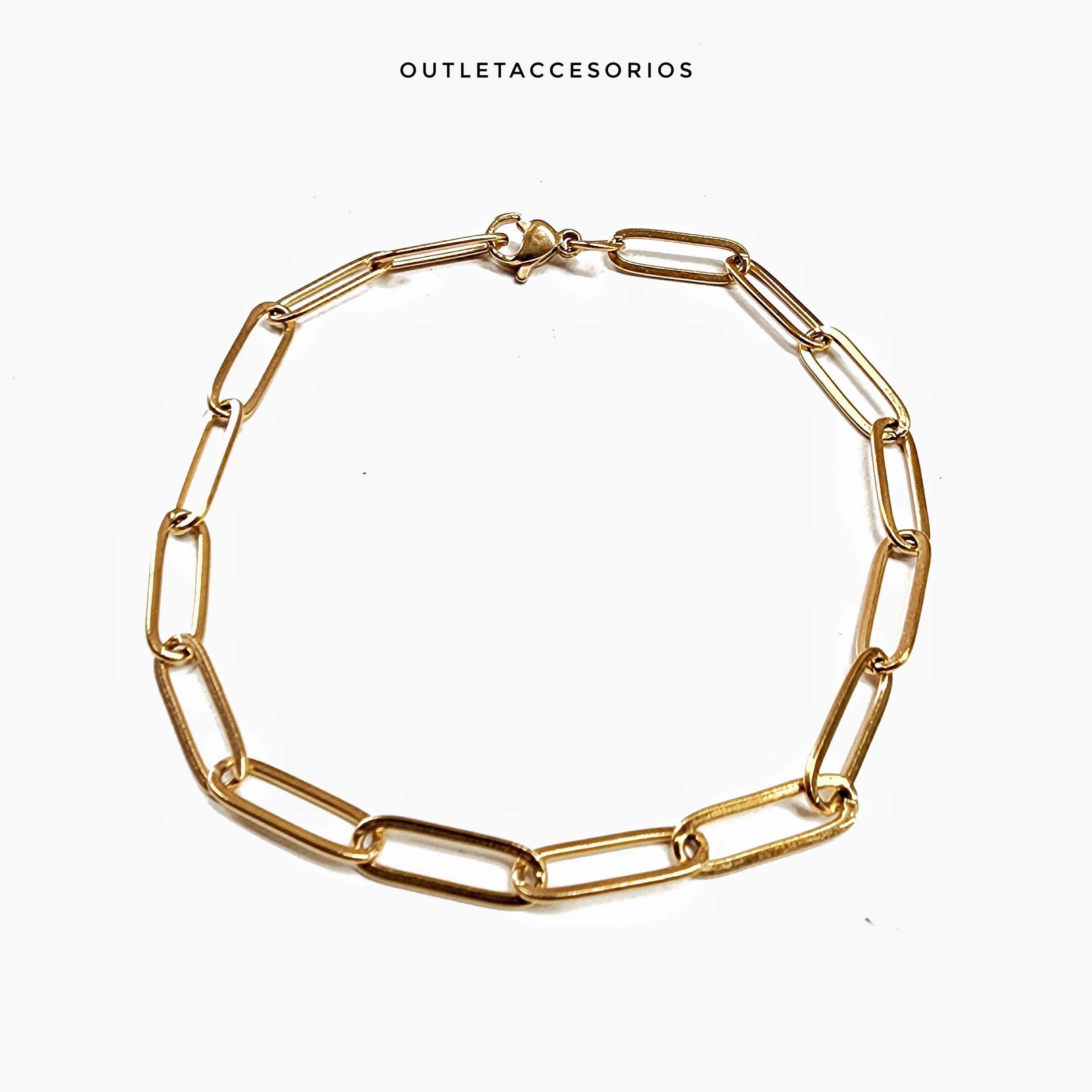 Pulsera eslabon dorado
