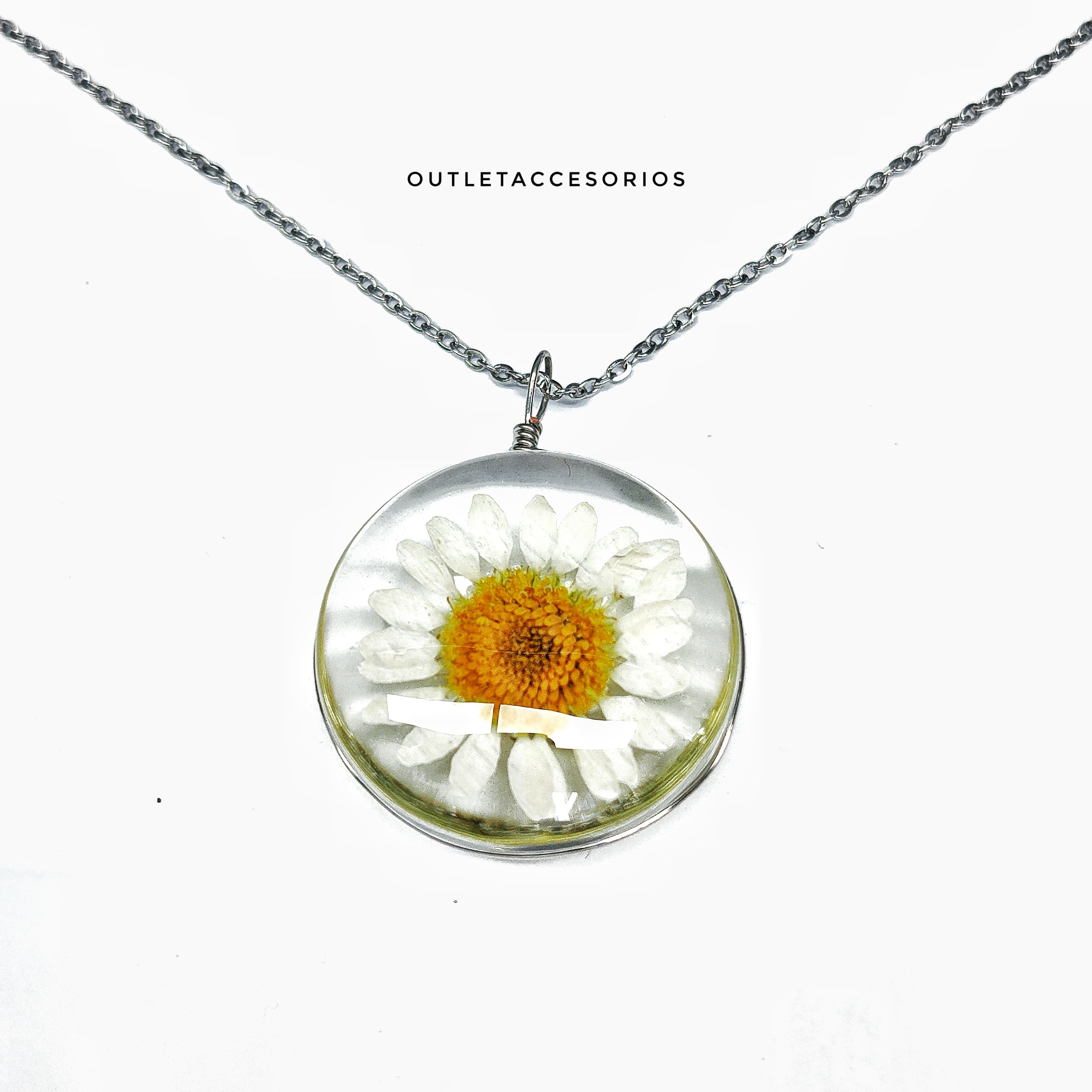 Collar flor encapsulada