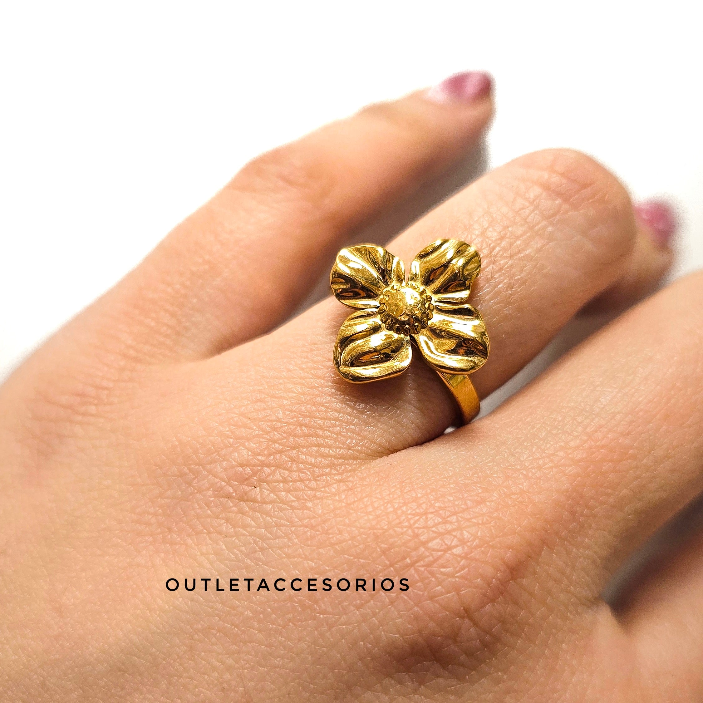 Anillo flor 🌼 (10)