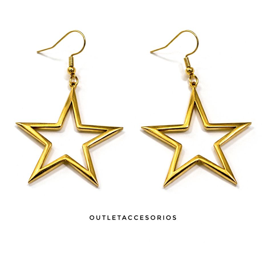 Aros estrella silueta