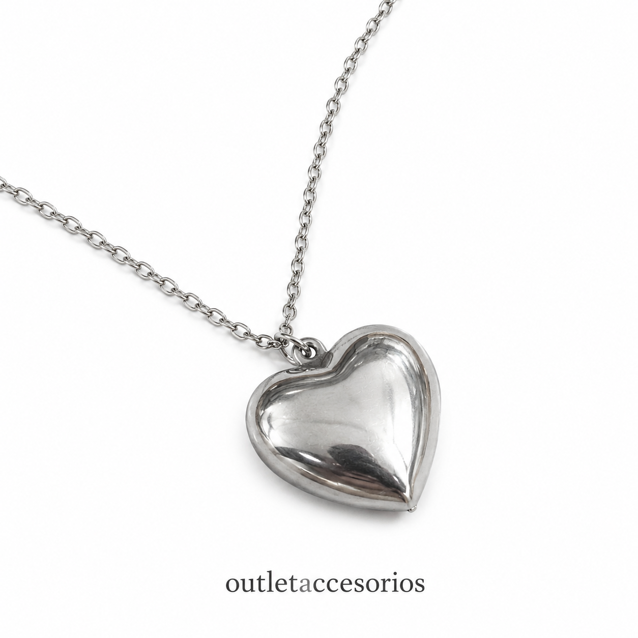 Collar corazon globo