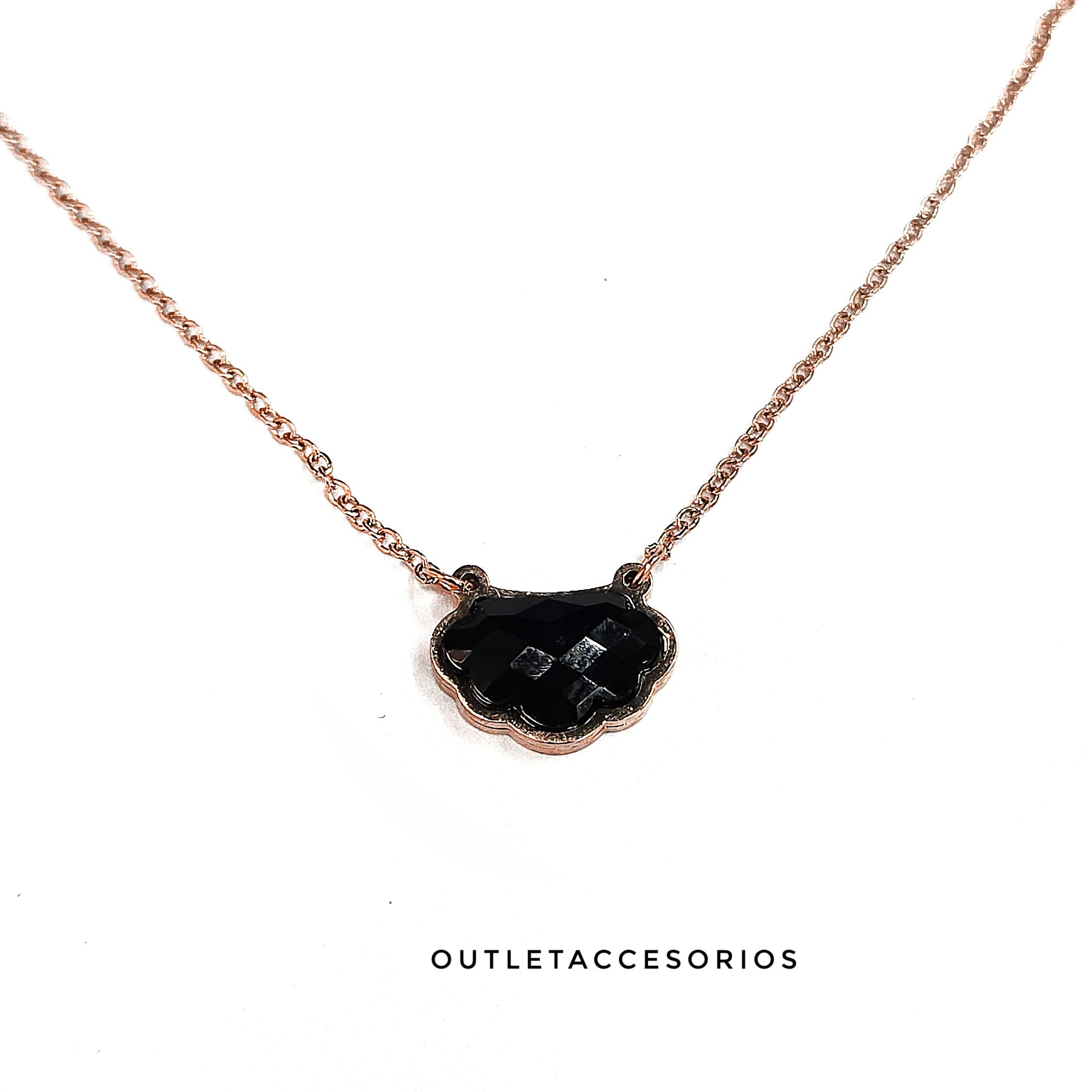 Collar cristal negro