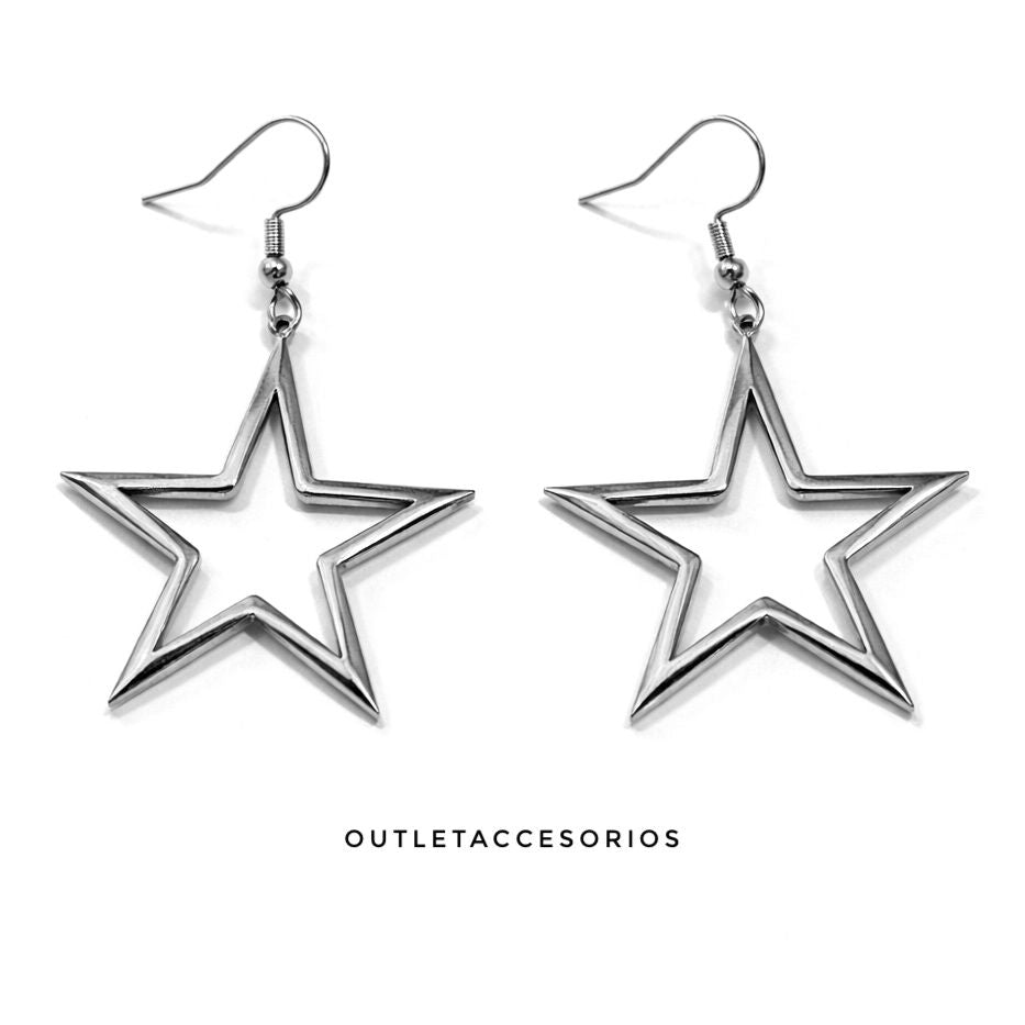 Aros estrella silueta