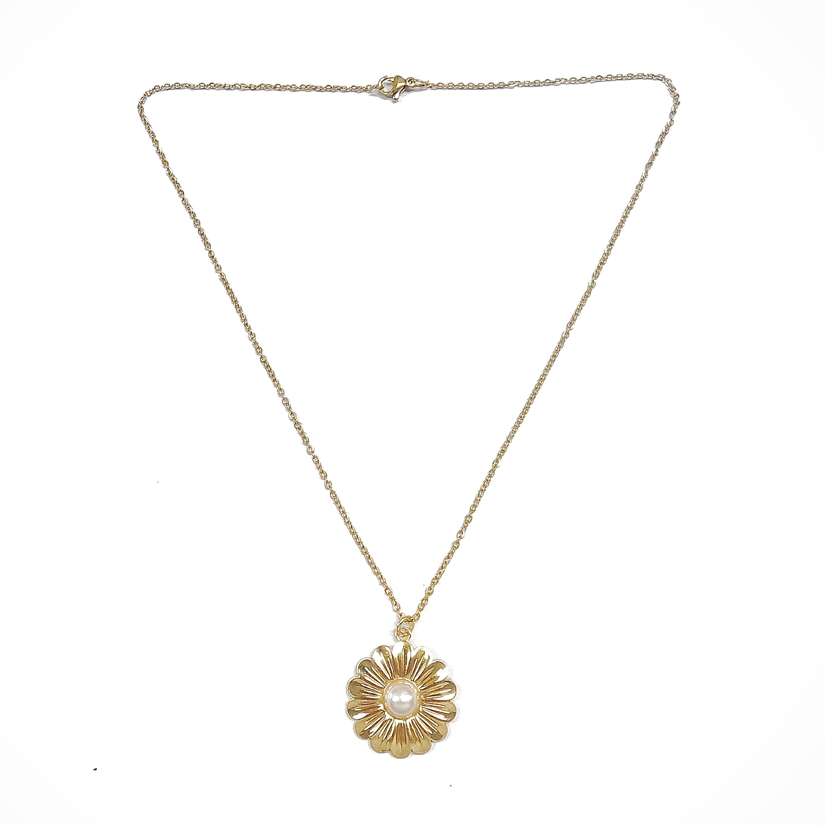 Cadena flor perla