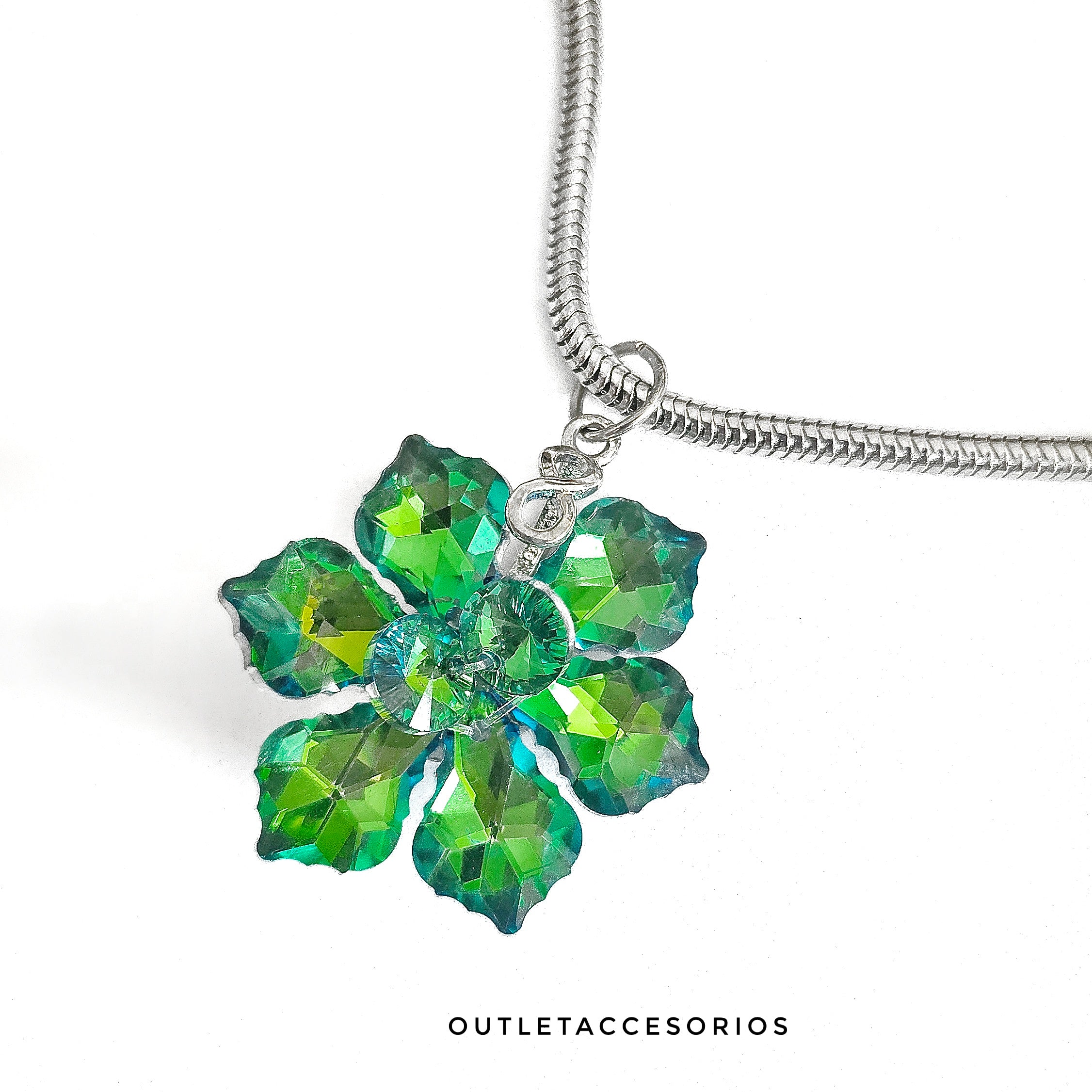 Cadena + flor ariana