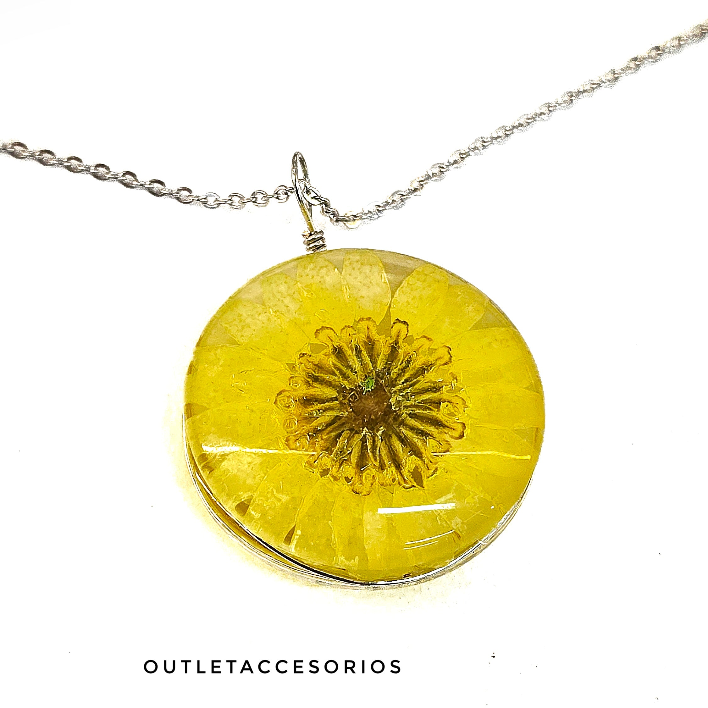 Collar flor encapsulada