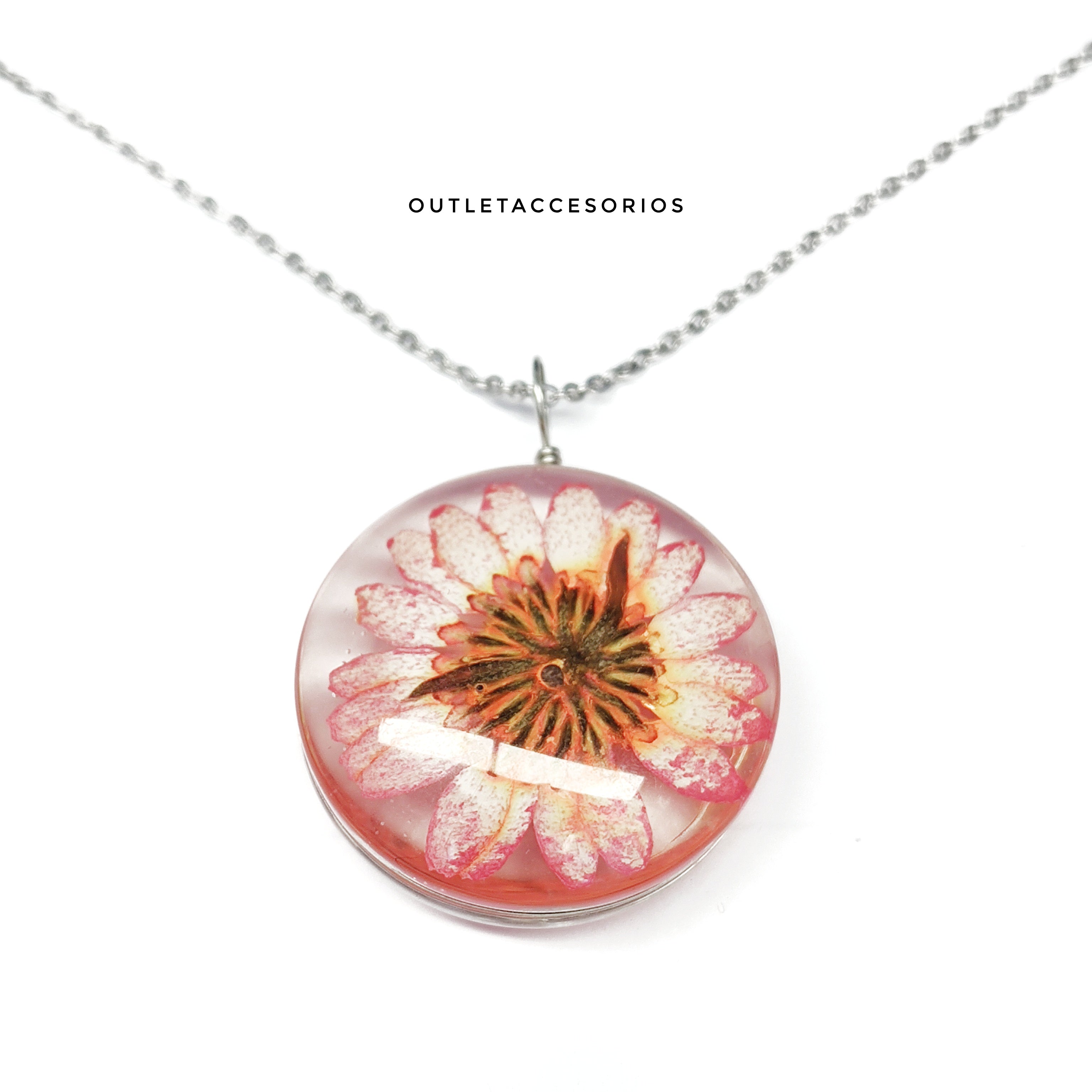 Collar flor encapsulada