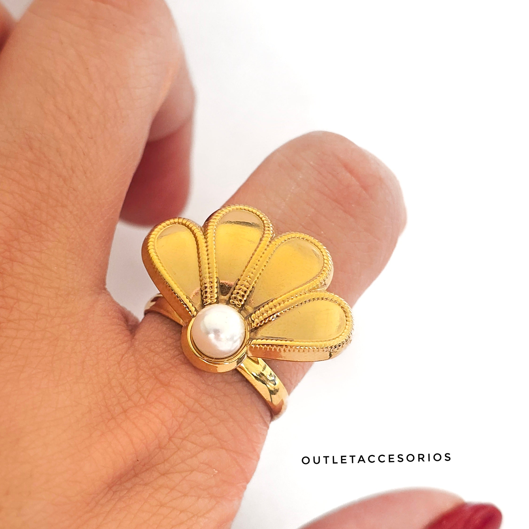 Anillo amanecer perla