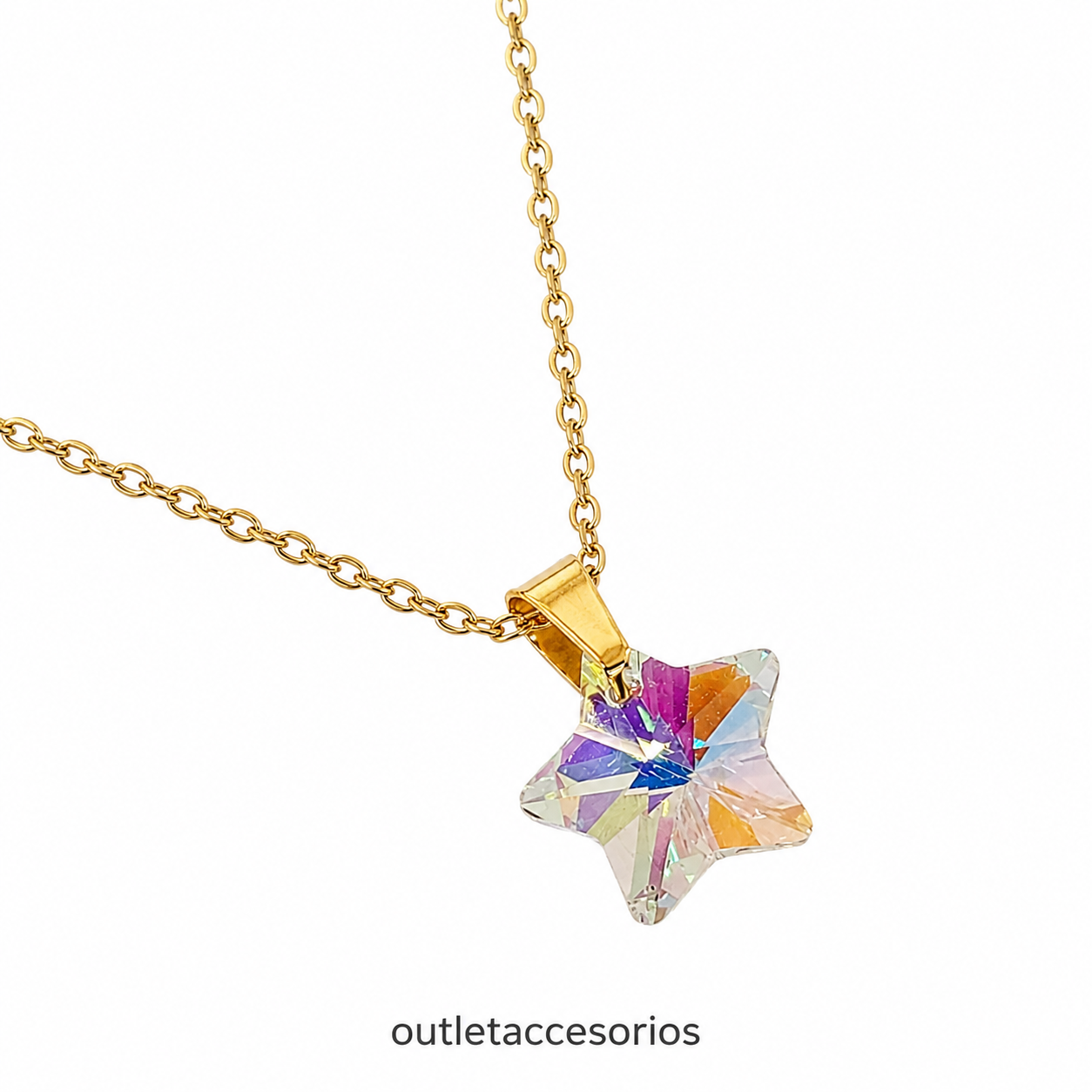 Collar brillo estrella