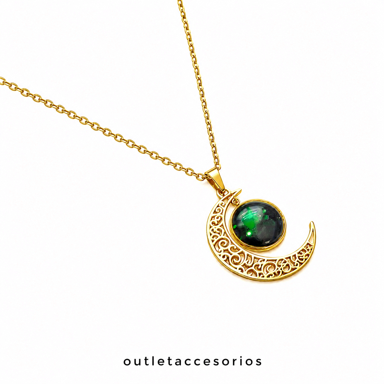 Collar luna barroco