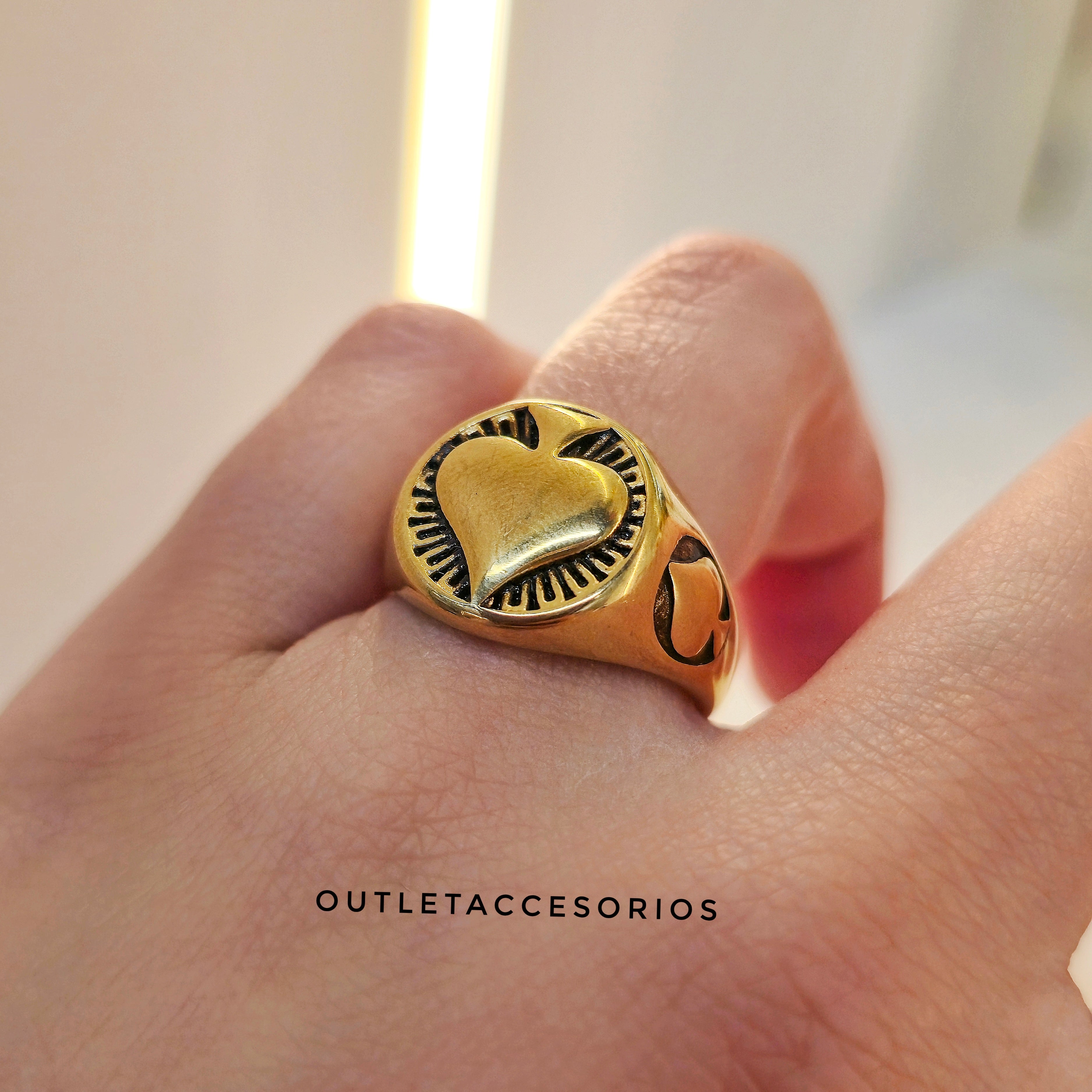 Anillo corazon ♠️ (10)