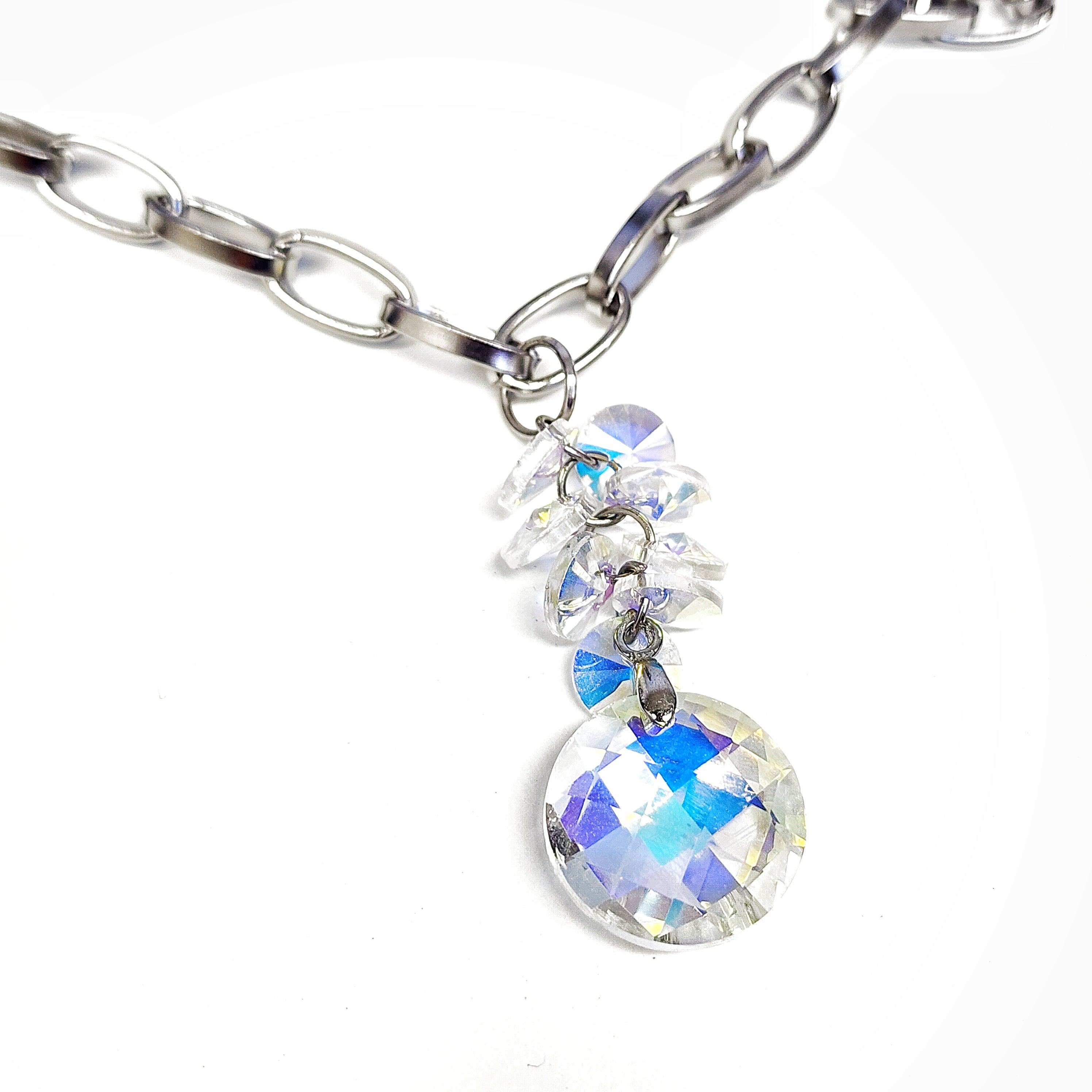 Collar lluvia cristal