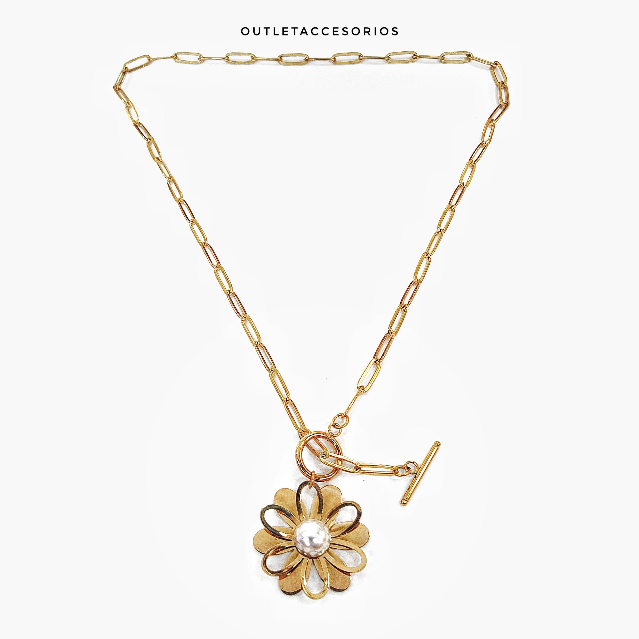 Collar flor leila