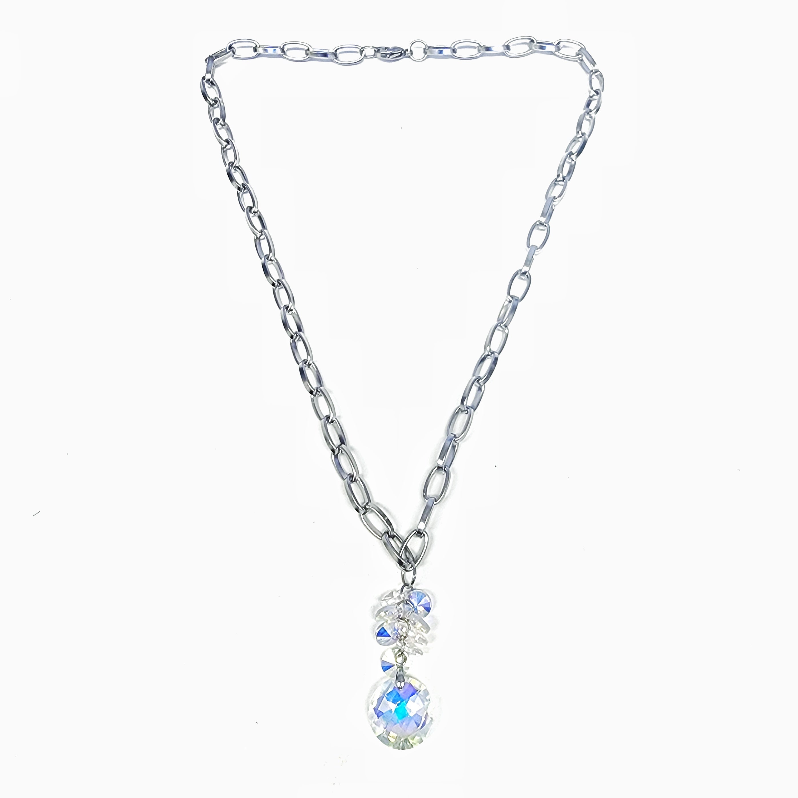 Collar lluvia cristal