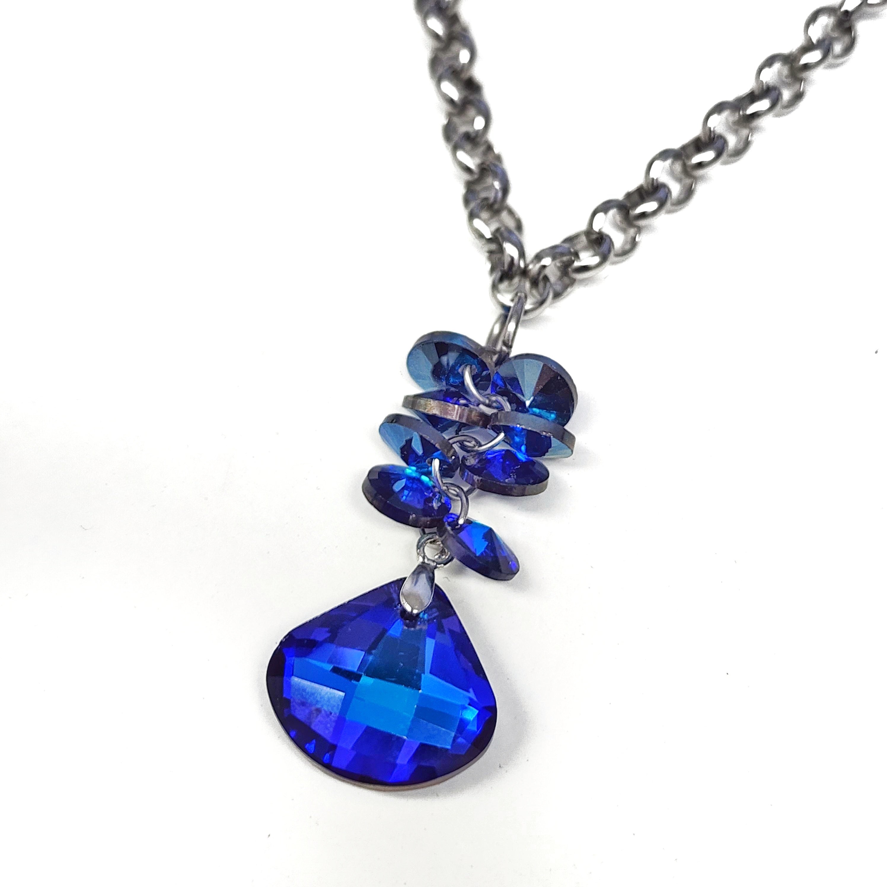 Collar lluvia cristal