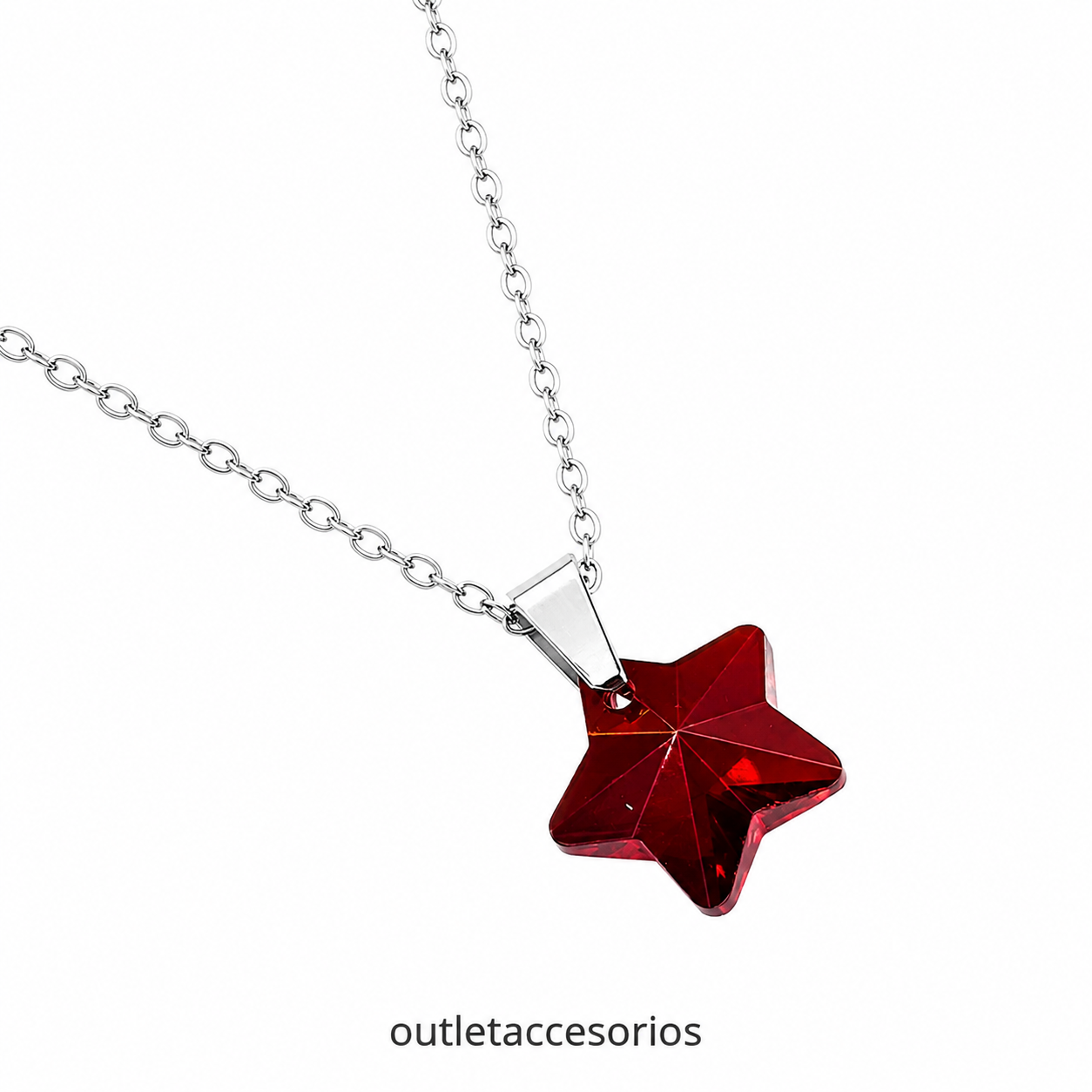 Collar brillo estrella