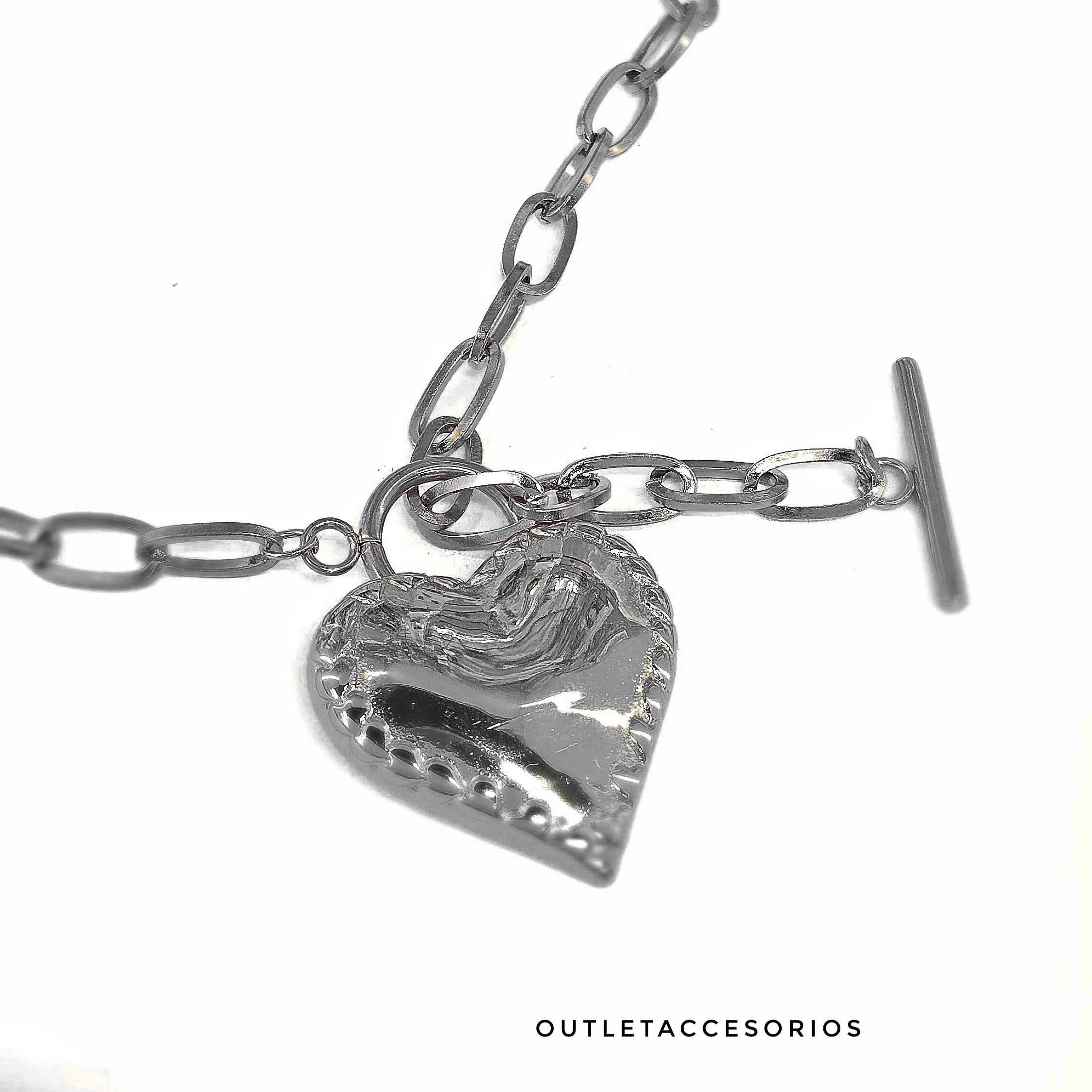 Collar corazon barroco