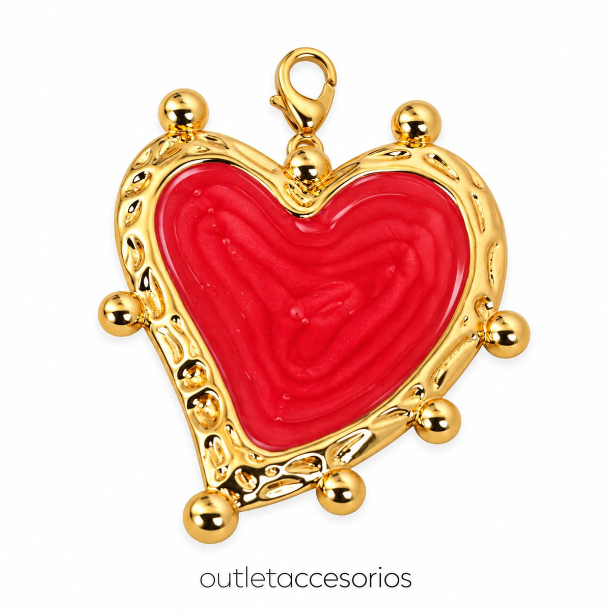 Dije corazon barroco