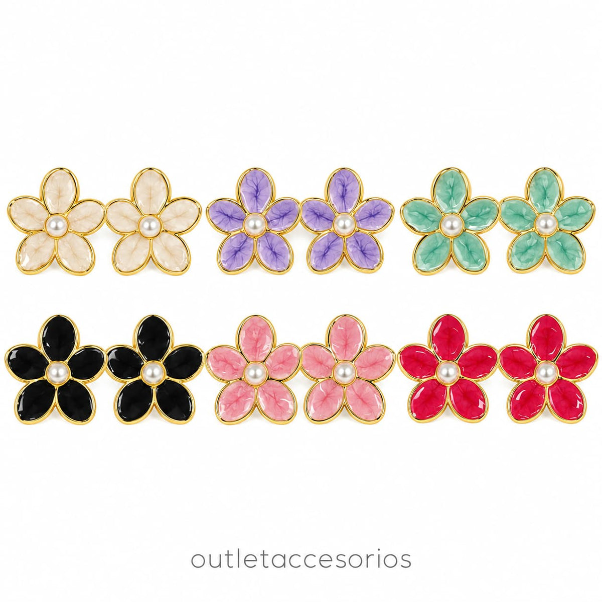 Aros flor acuarela