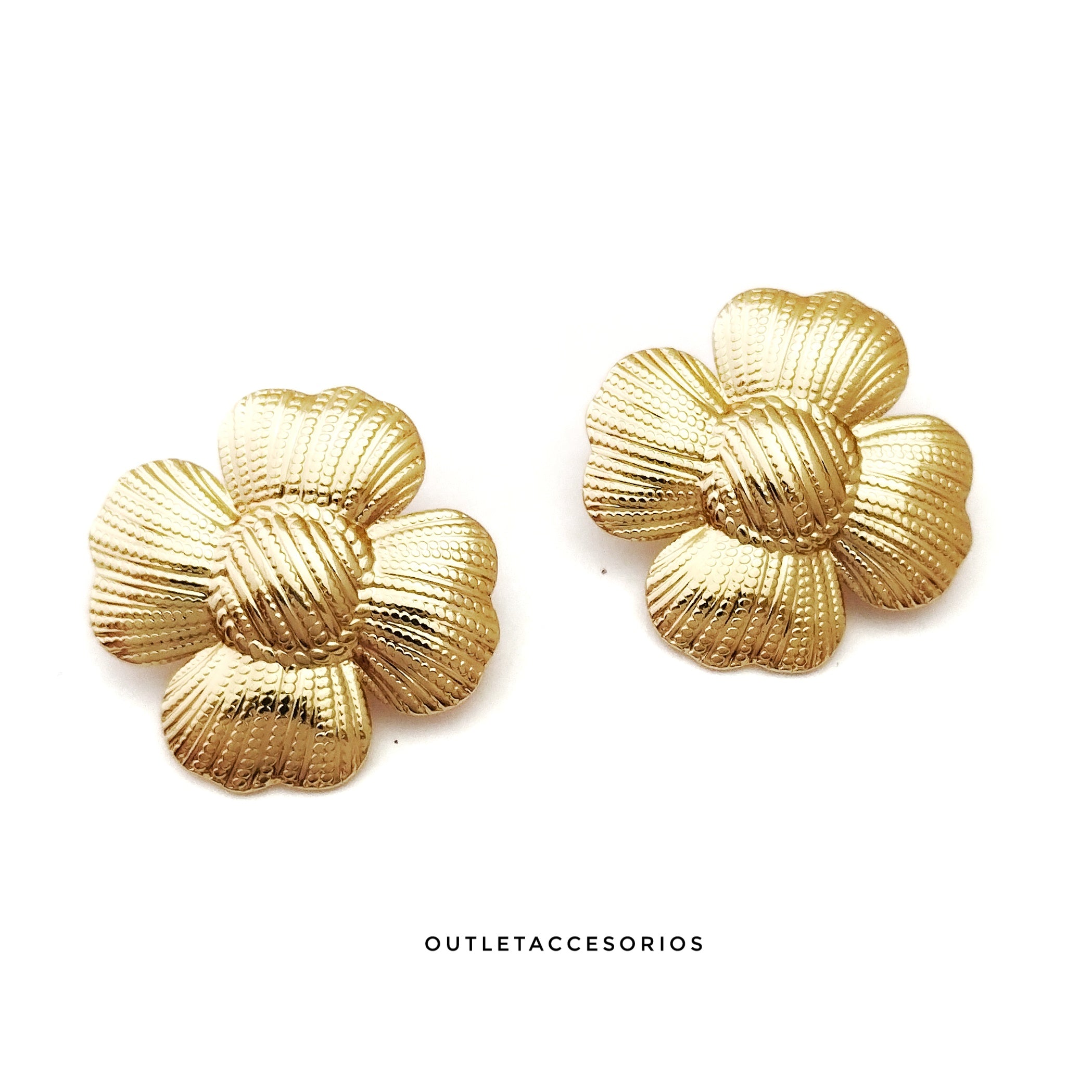 Aros Flor lila