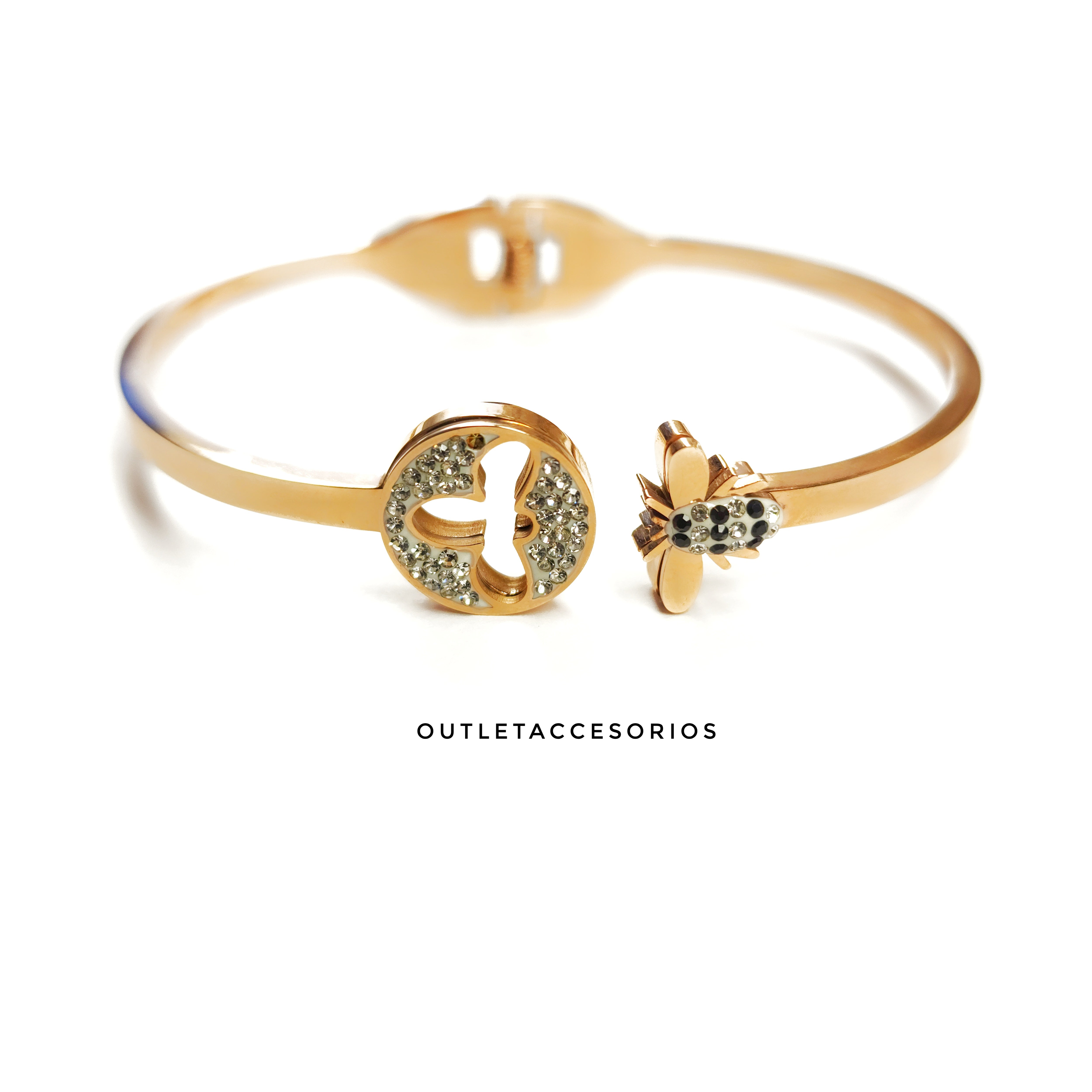 Brazalete Abeja Color Rosa