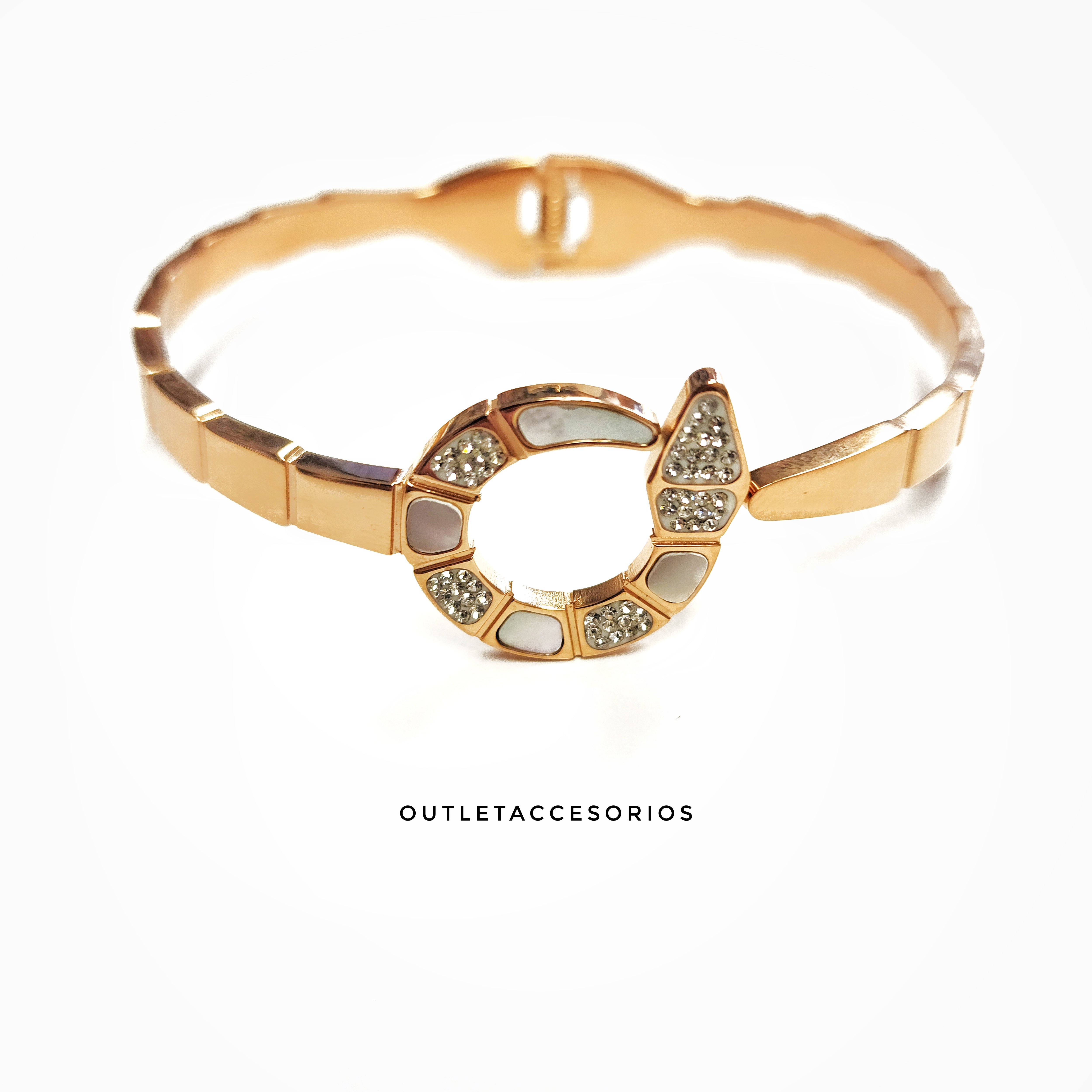 Brazalete Serpenti Color Rosa
