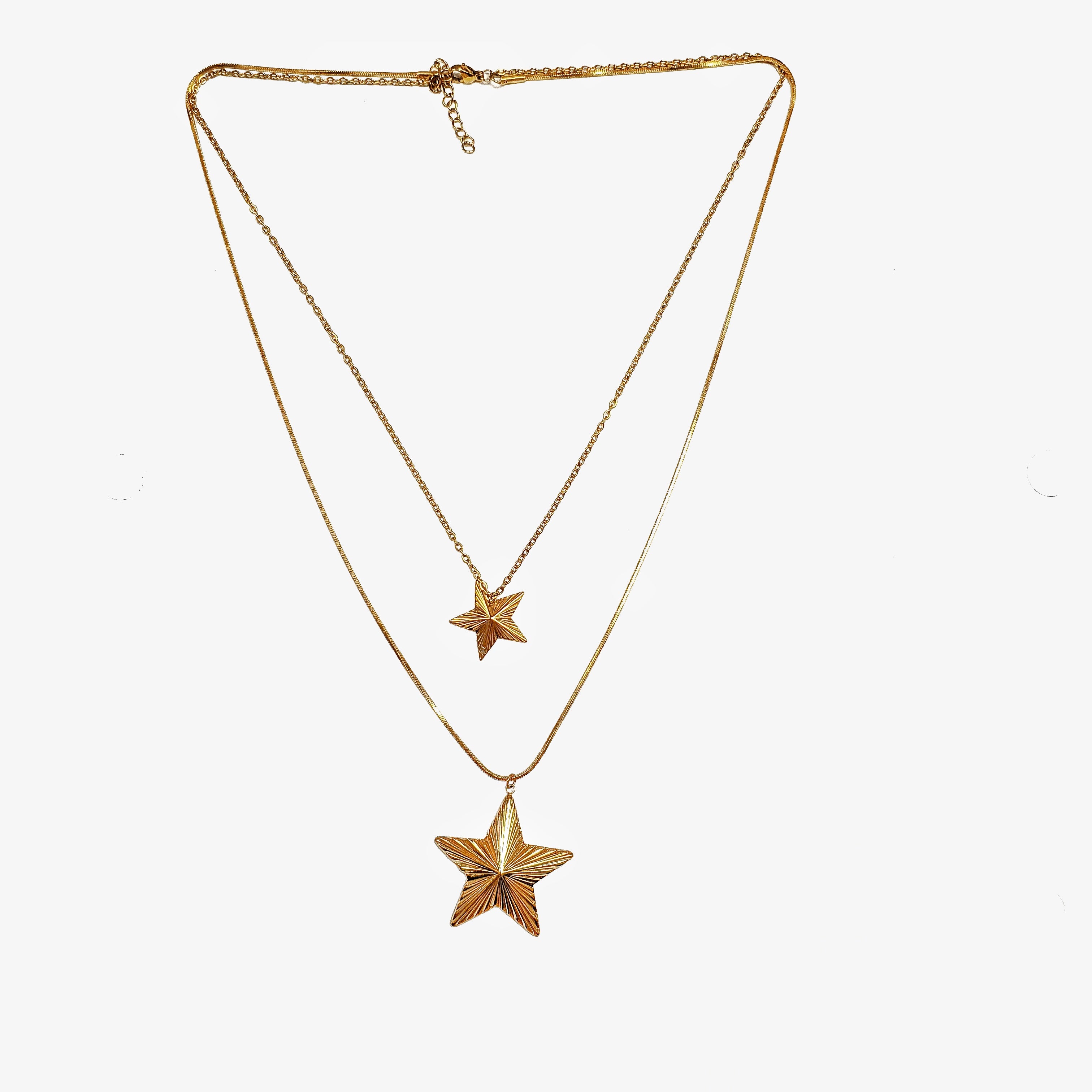 Collar doble estrella