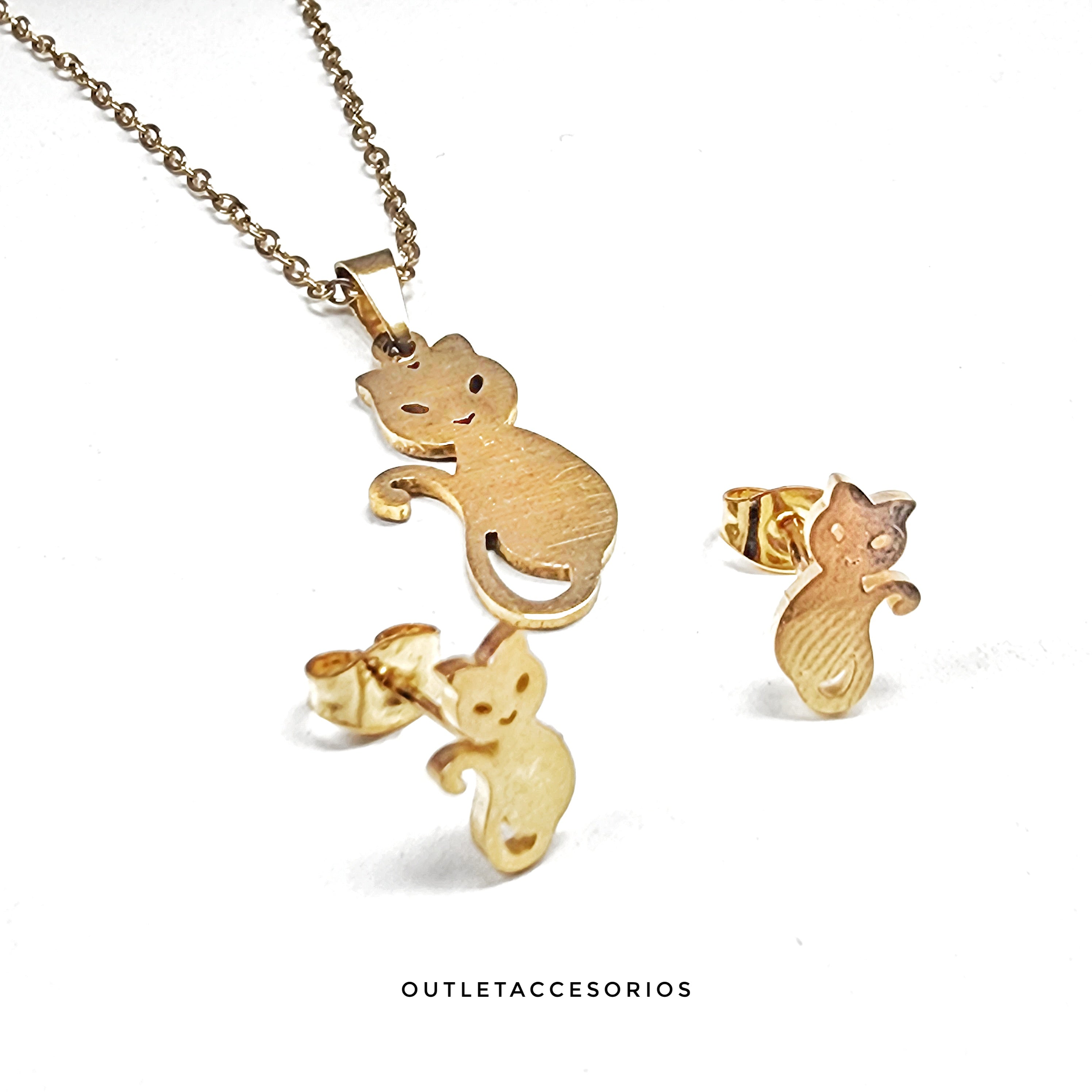 Collar Gatos + aros