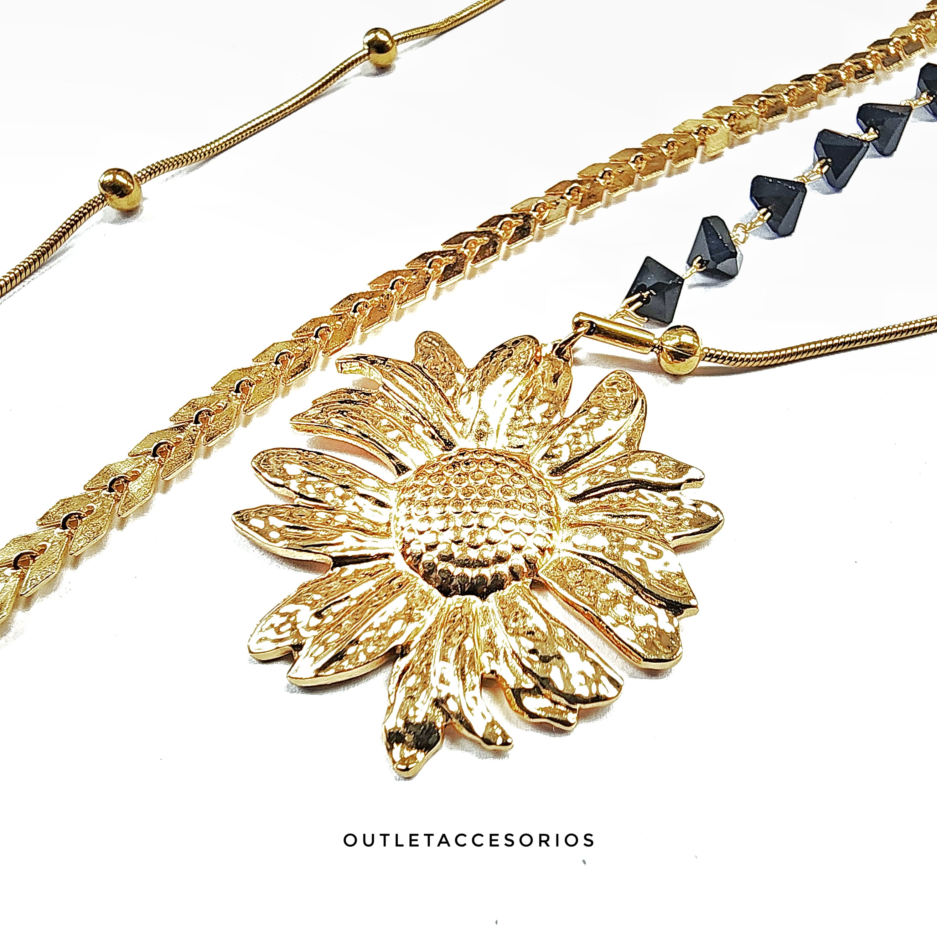 Collar maxi girasol