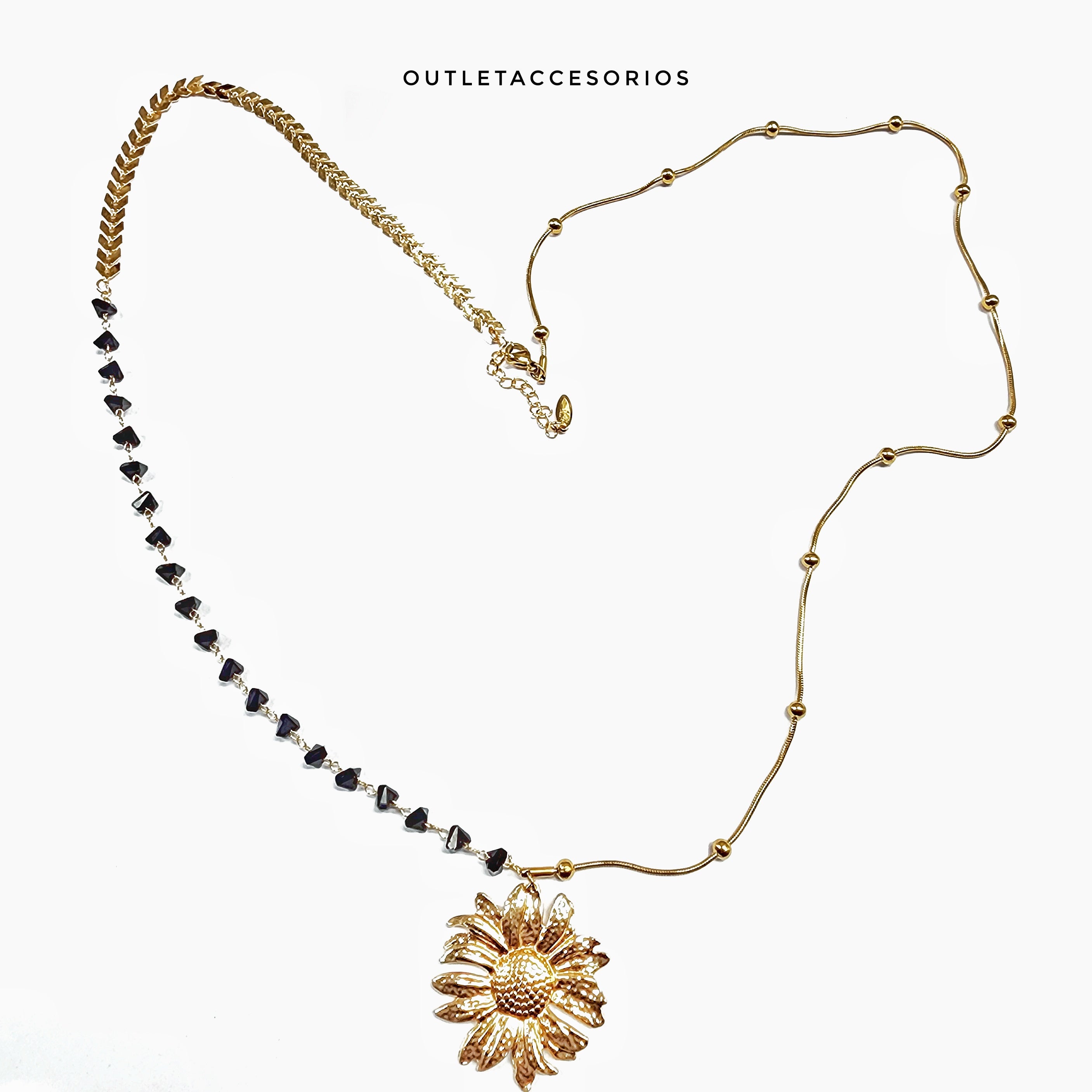 Collar maxi girasol