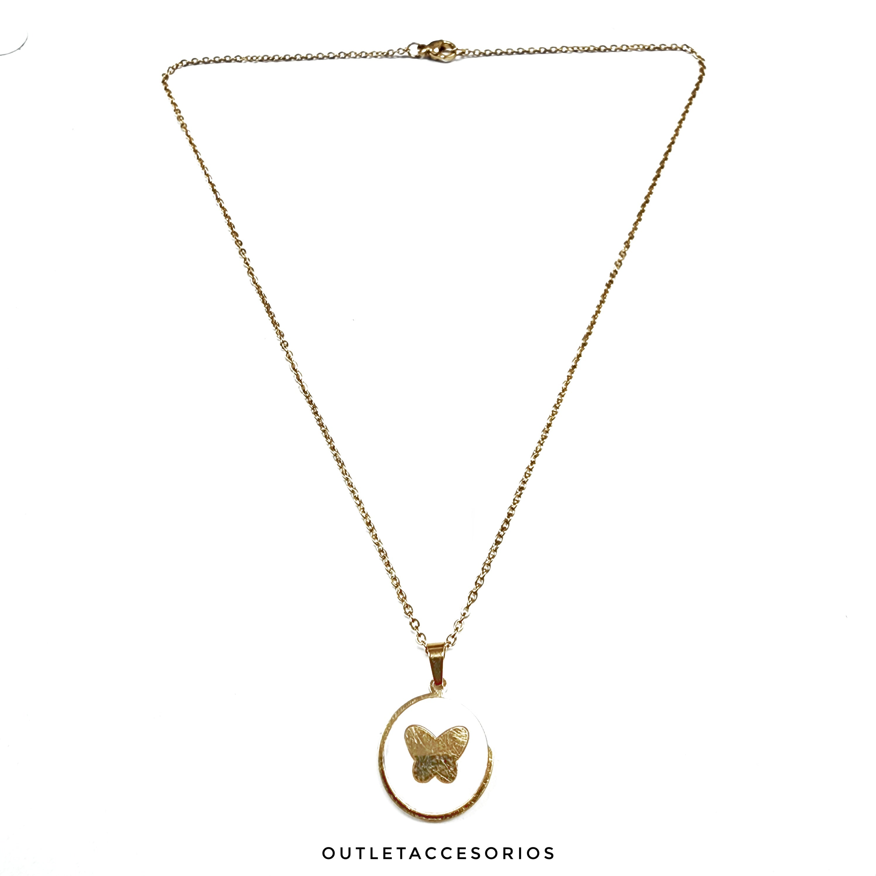 Collar Medalla mariposa