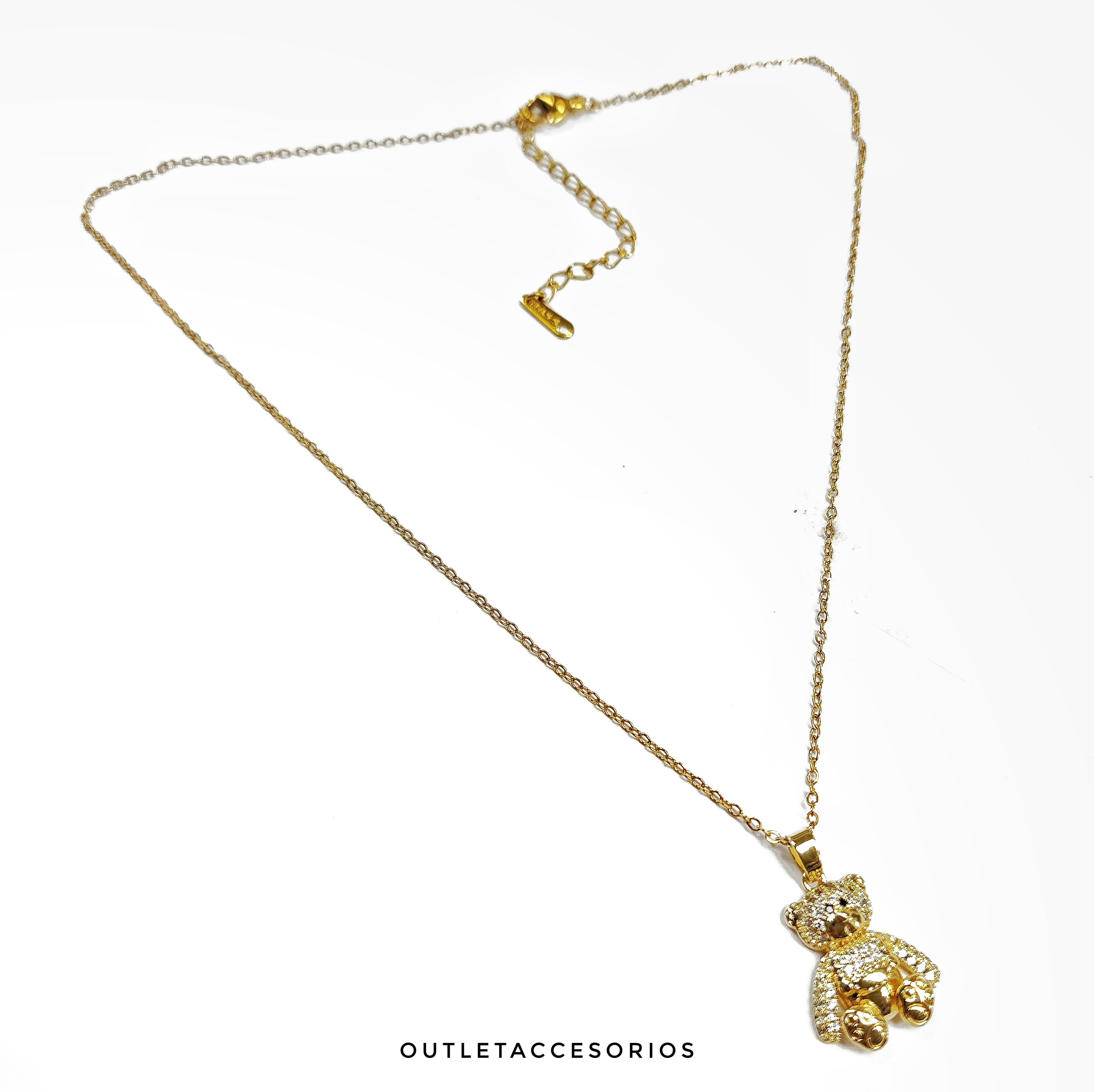 Collar  Oso shine dorado