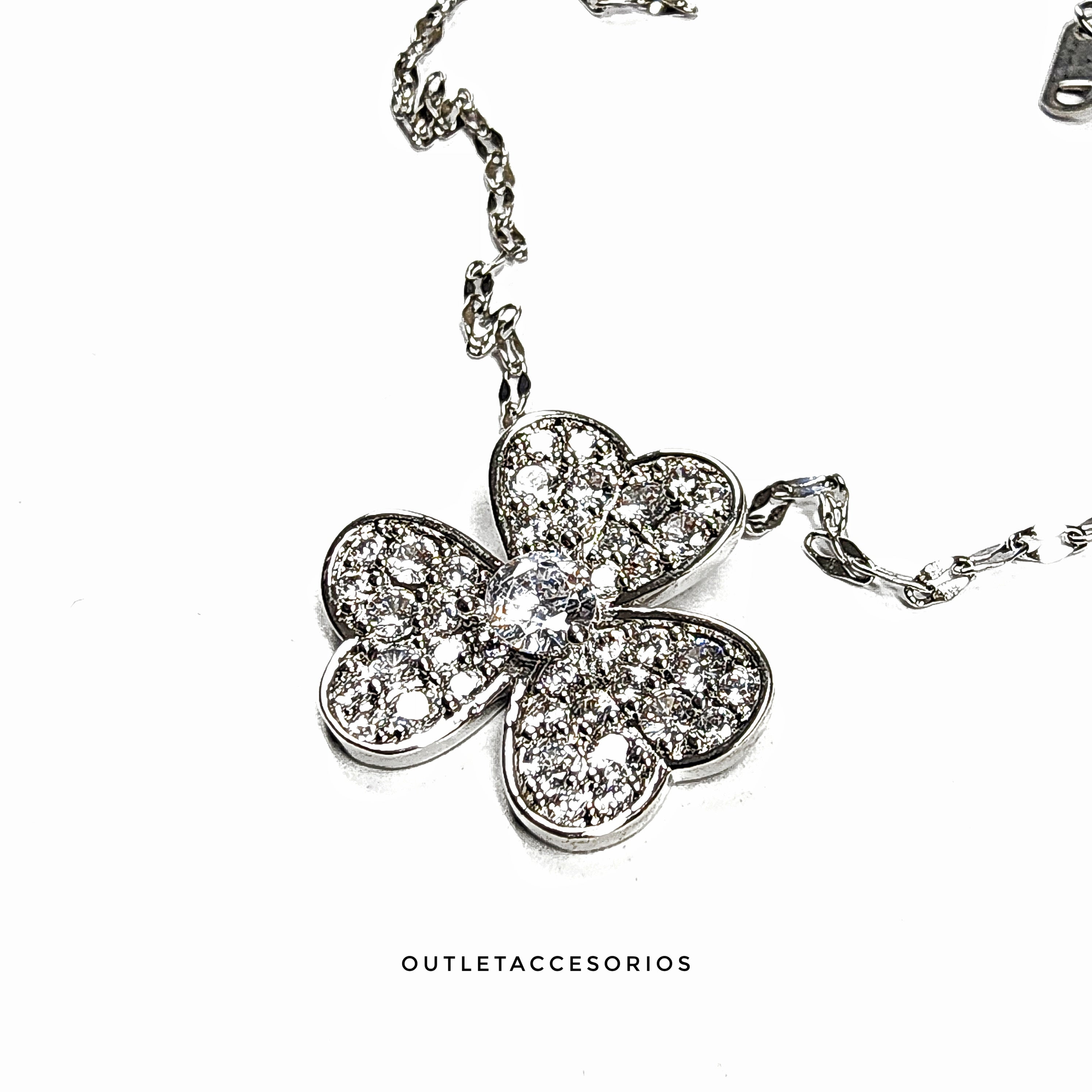 Collar Trebol Silver