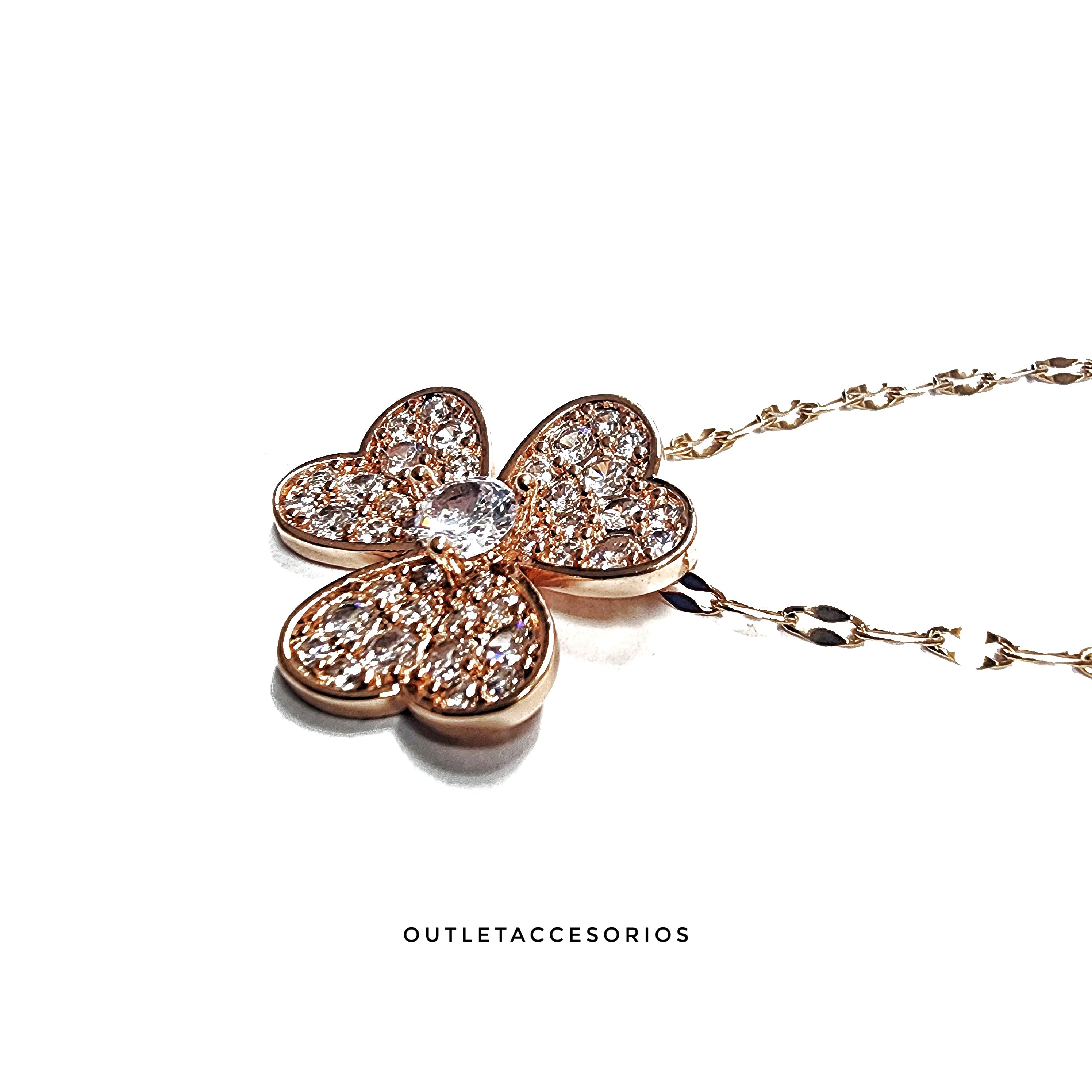 Collar Trebol Rose