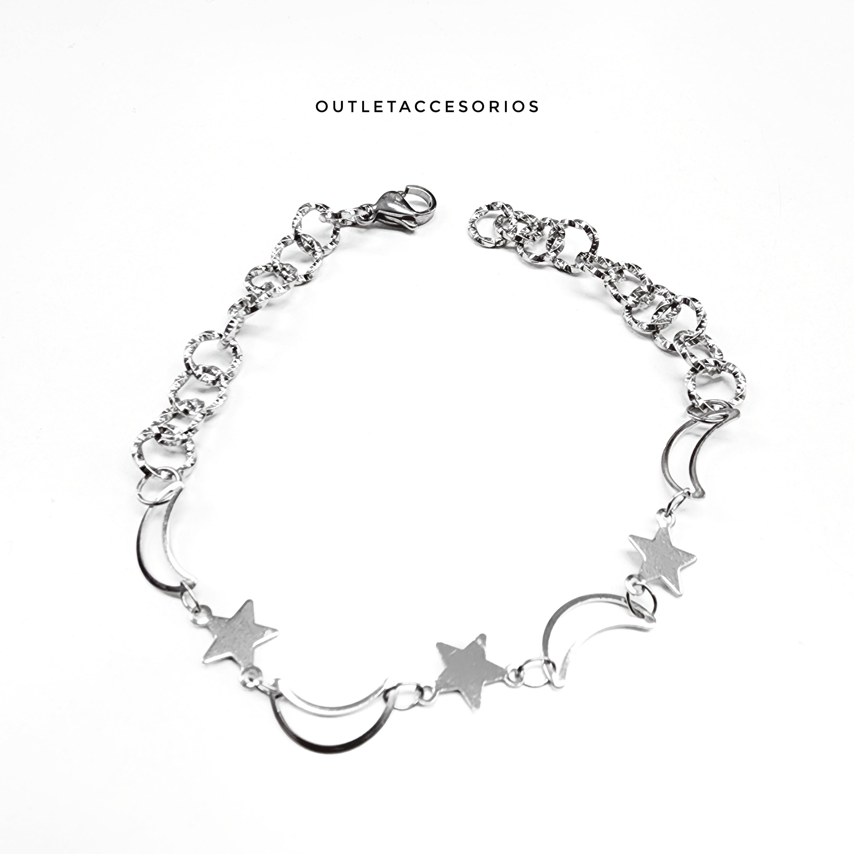 Pulsera luna estrellas