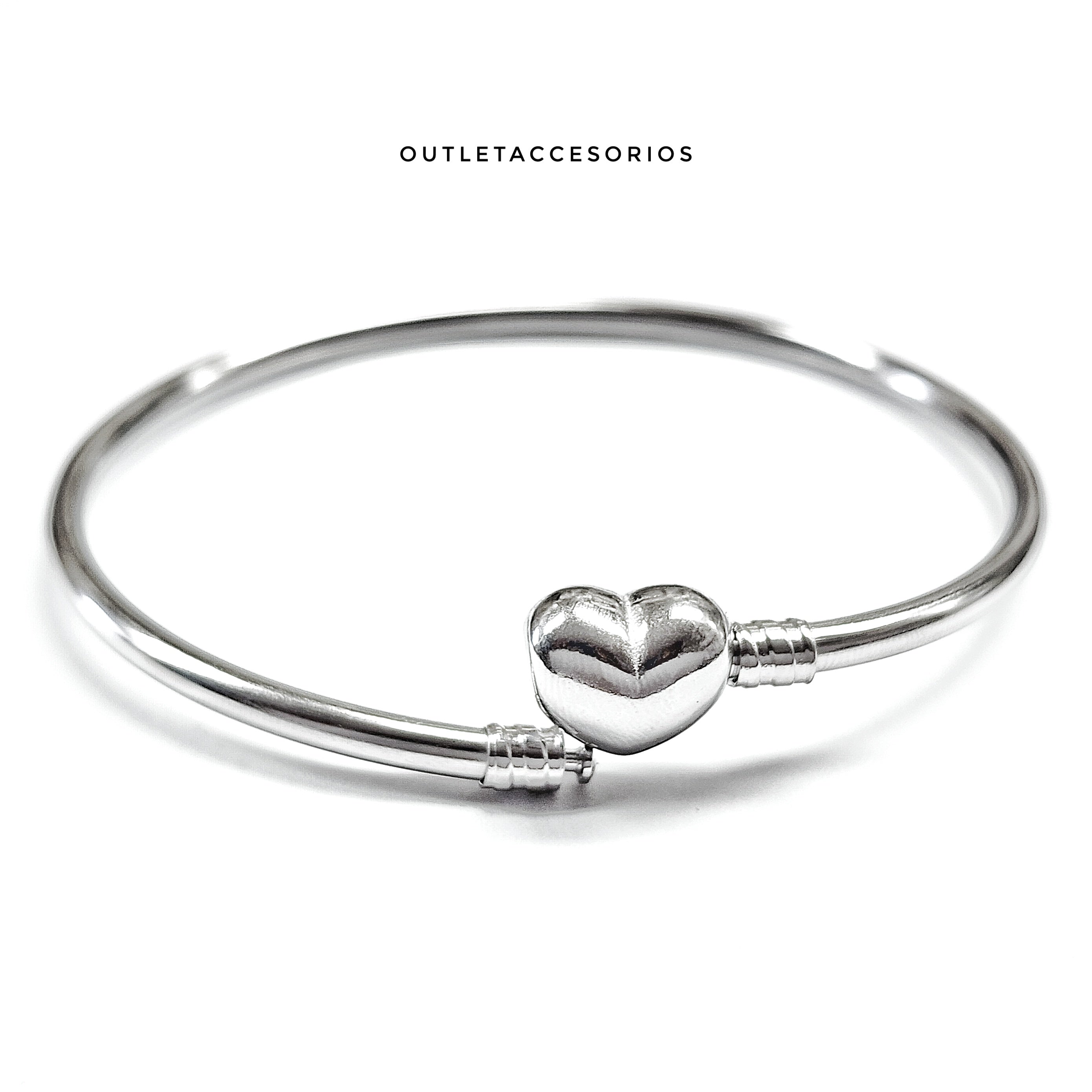 Pulsera Pandora Rigida Corazon