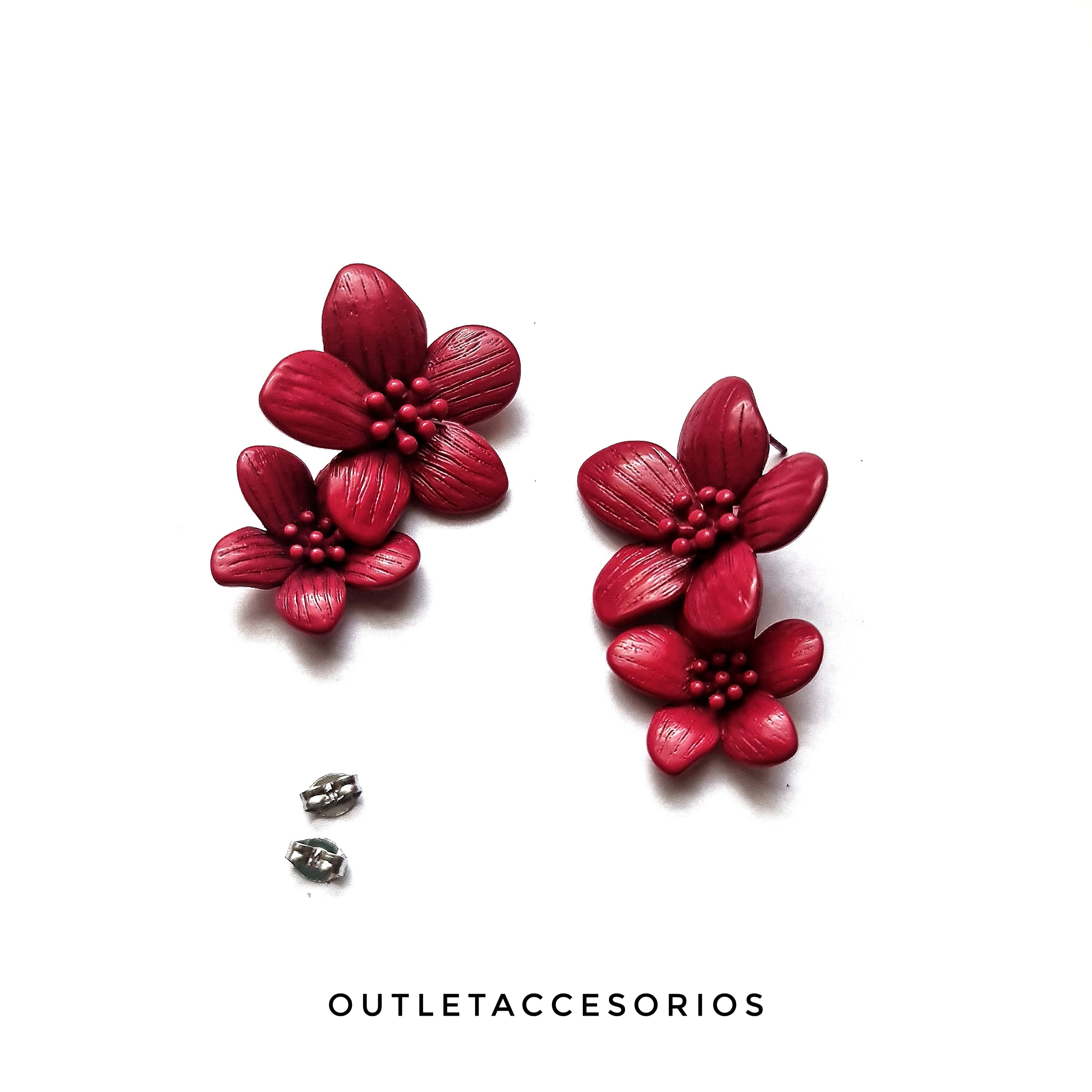Aros De Flor Doble Amelia