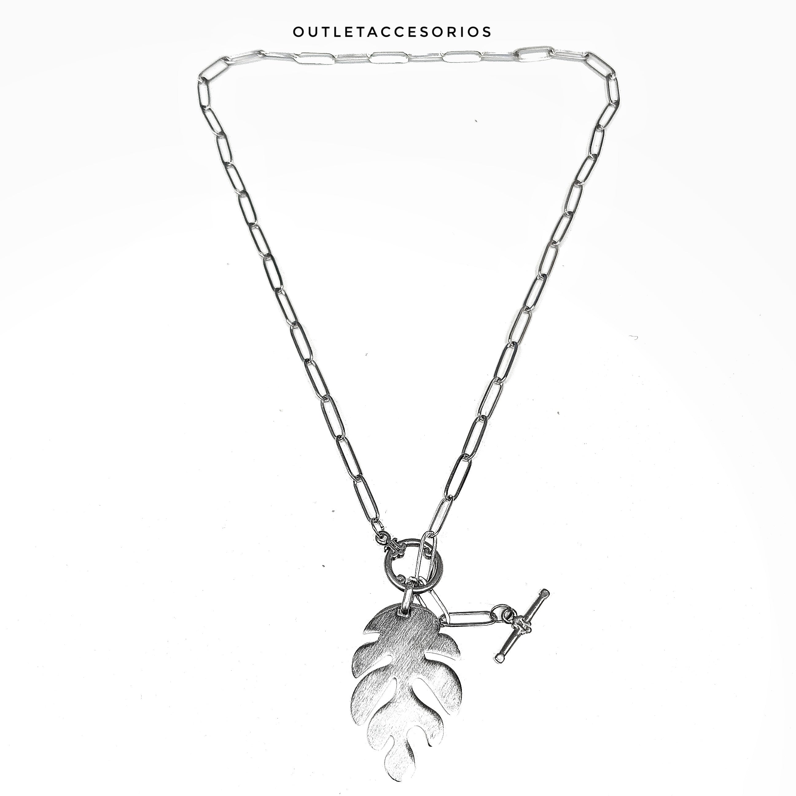 Collar hoja palma
