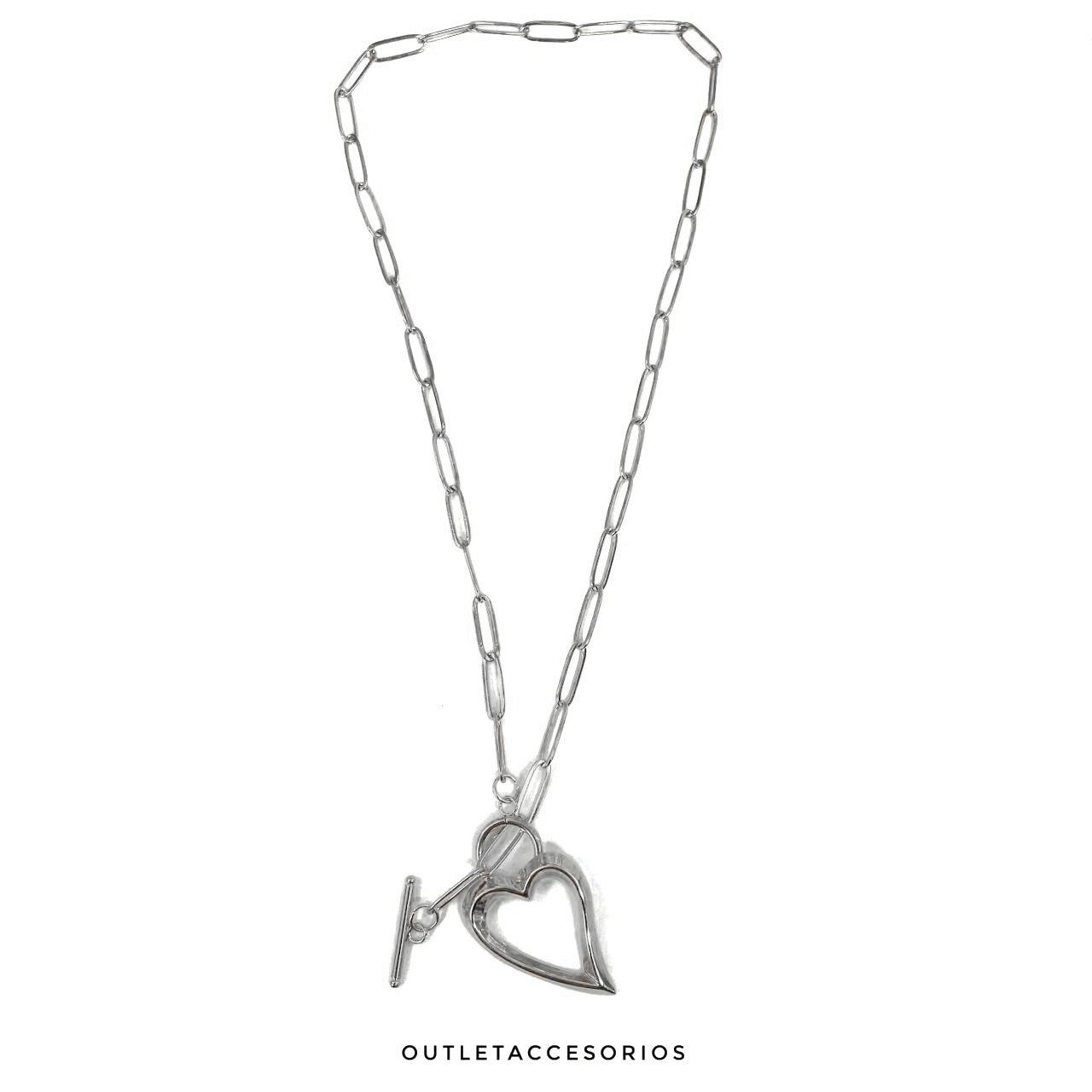 Collar silueta corazon
