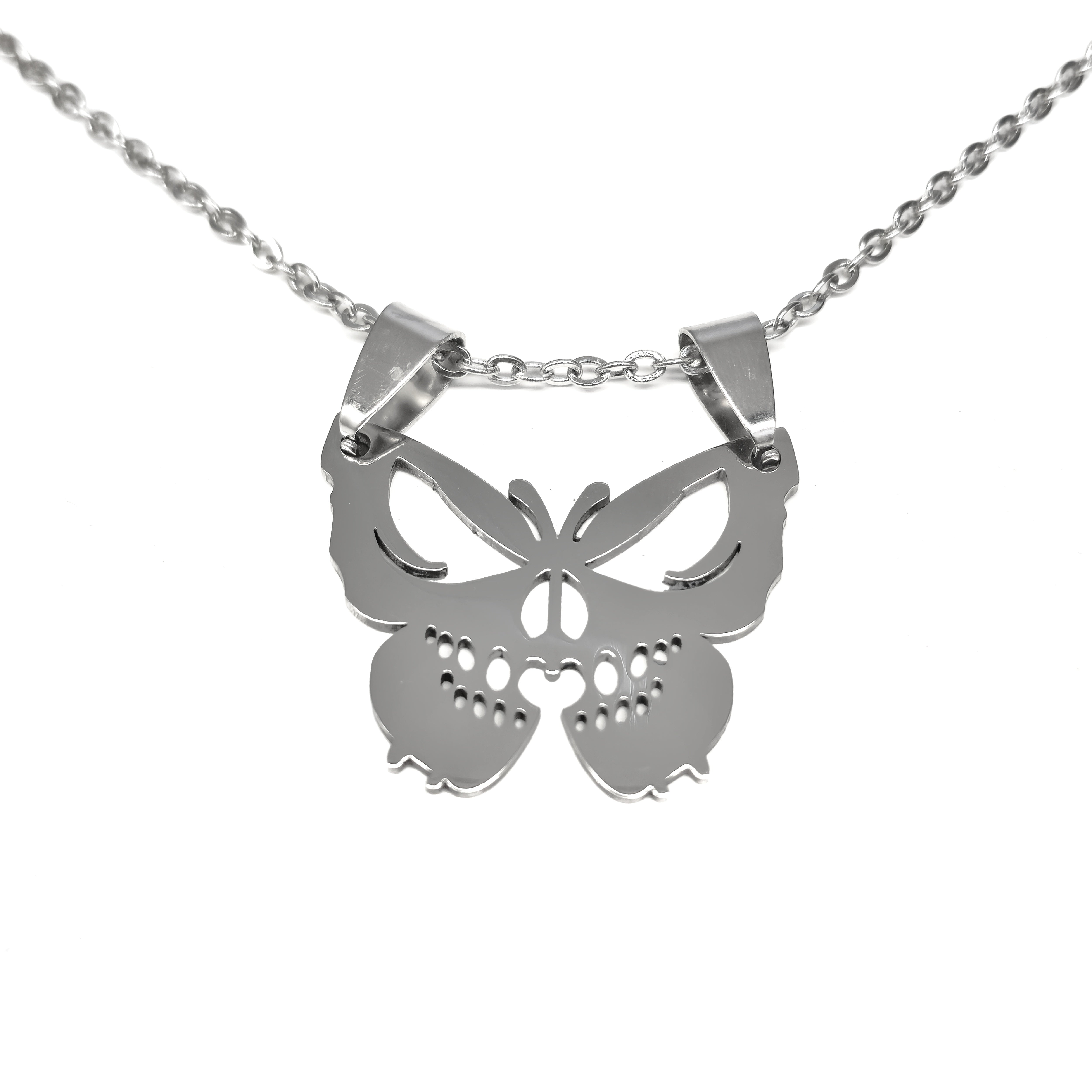 Collar mariposa calavera
