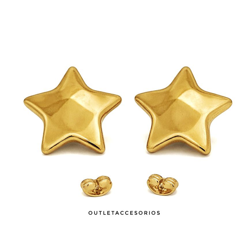 Aros estrella caramelo