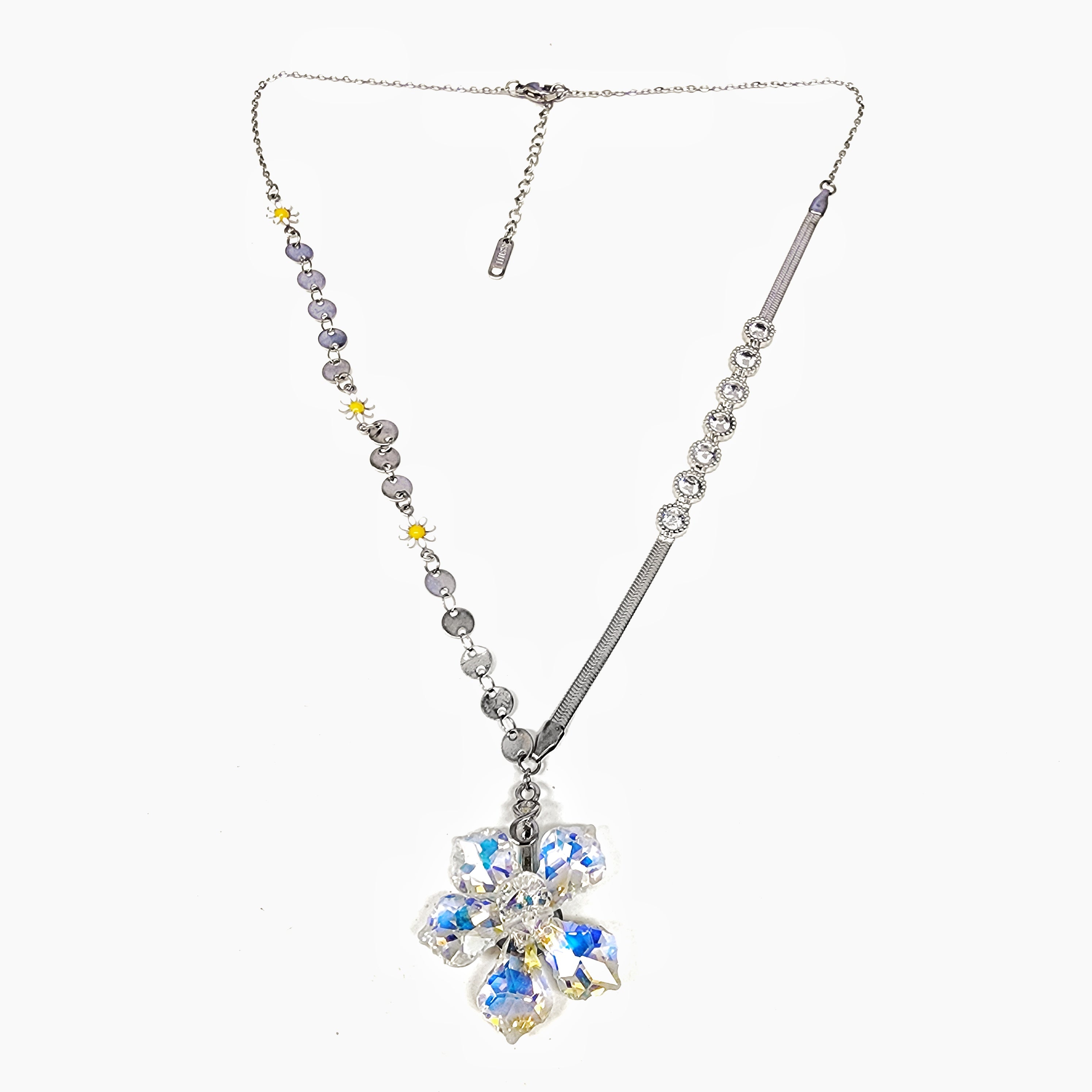 Collar flor cristal