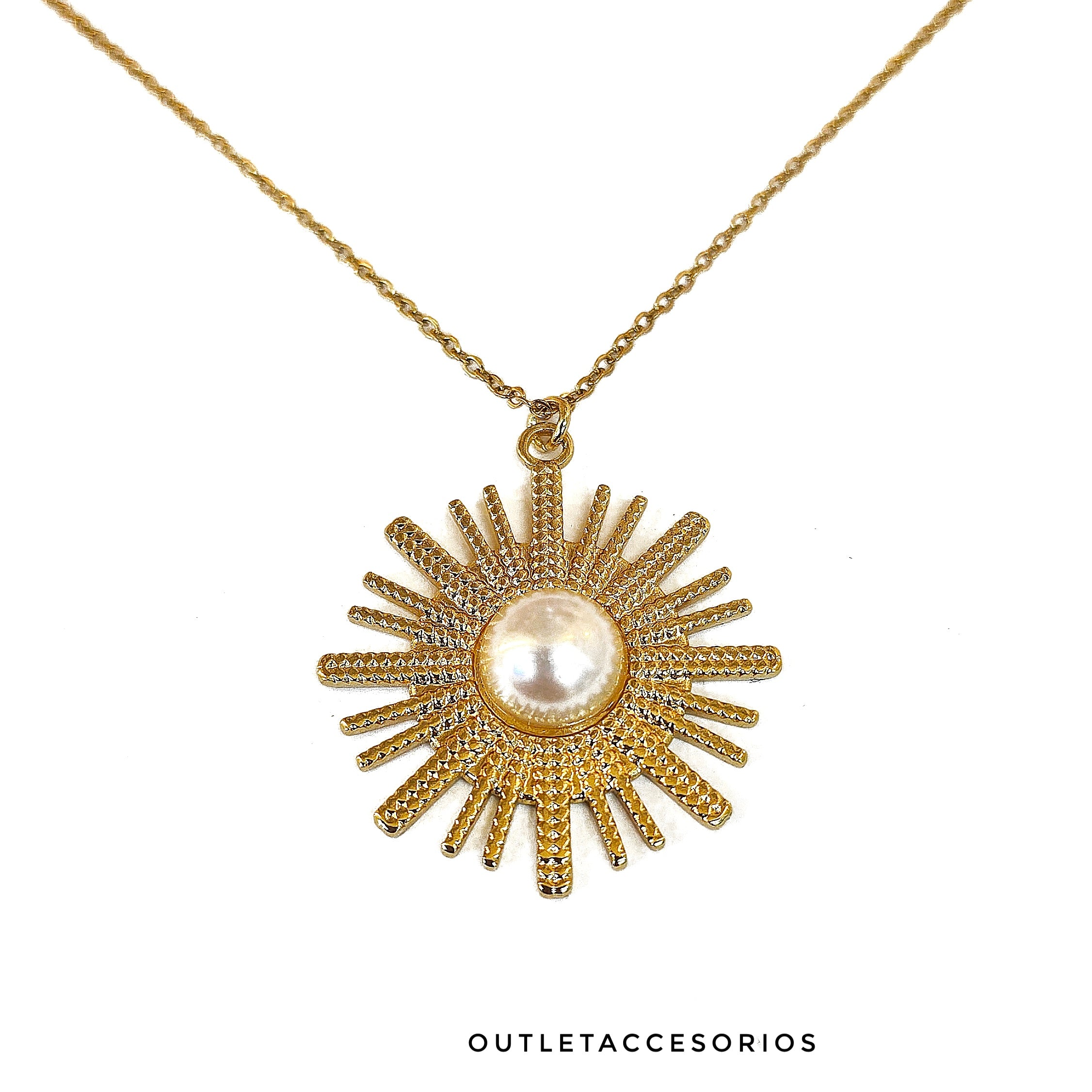 Collar sol perla