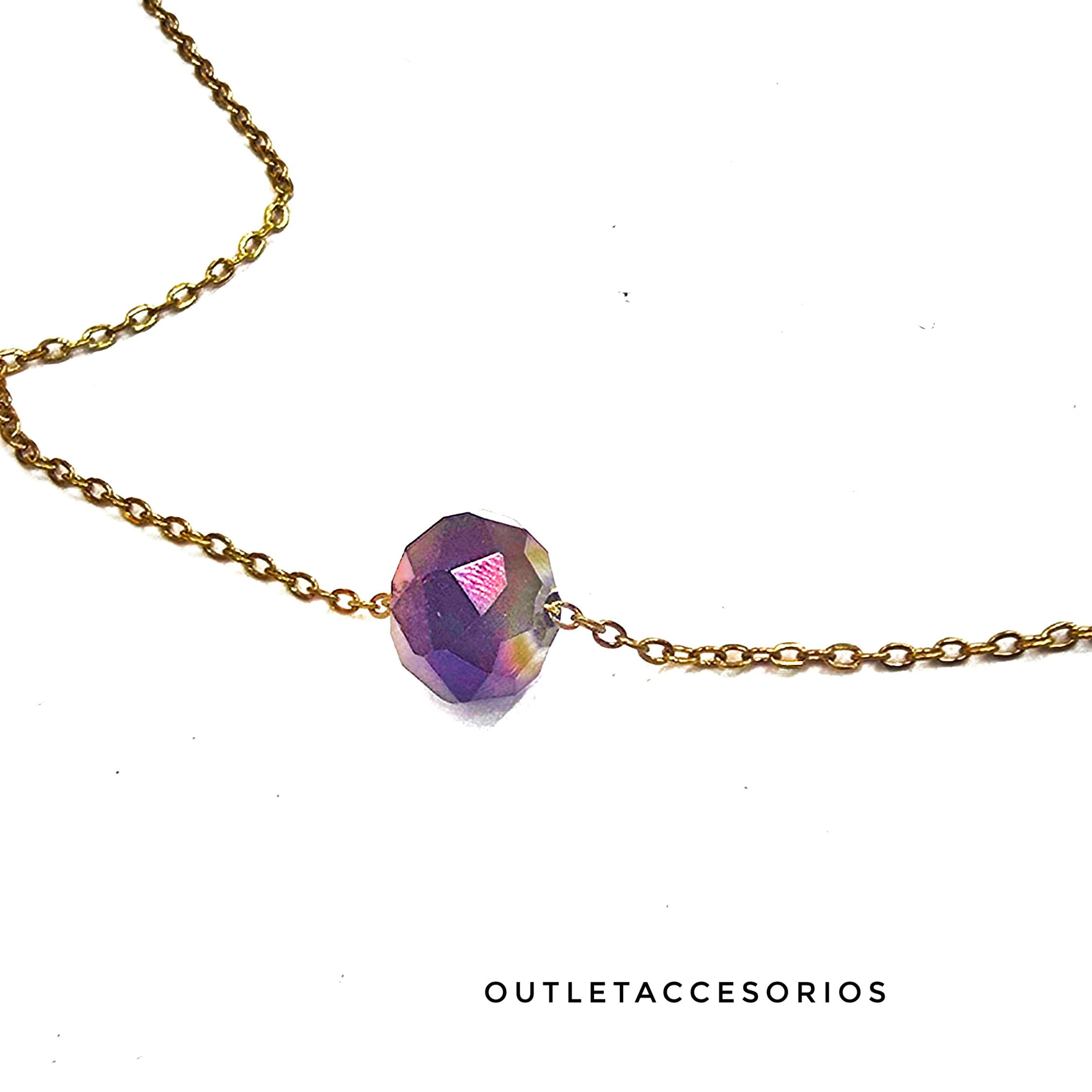 Collar luz morada