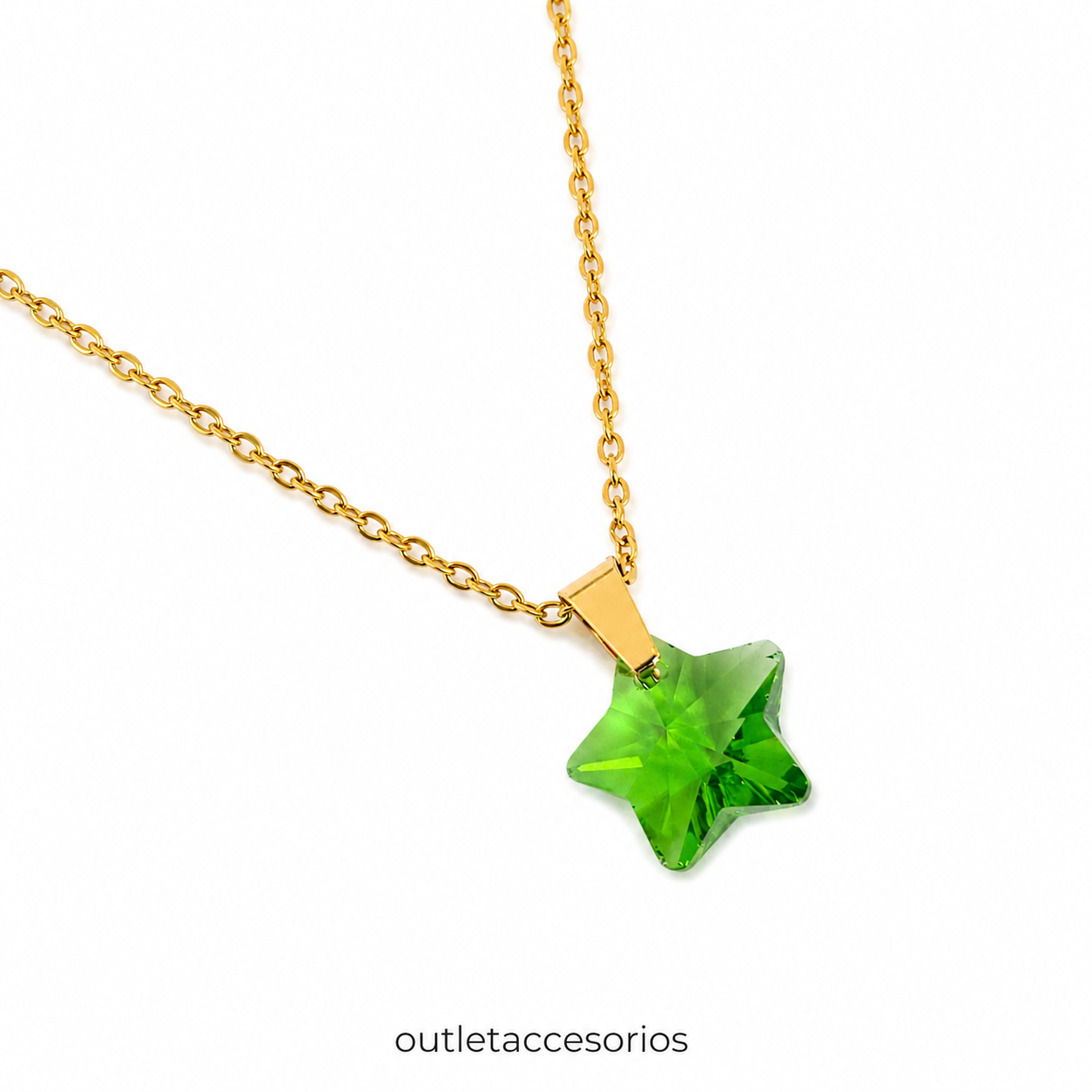 Collar brillo estrella
